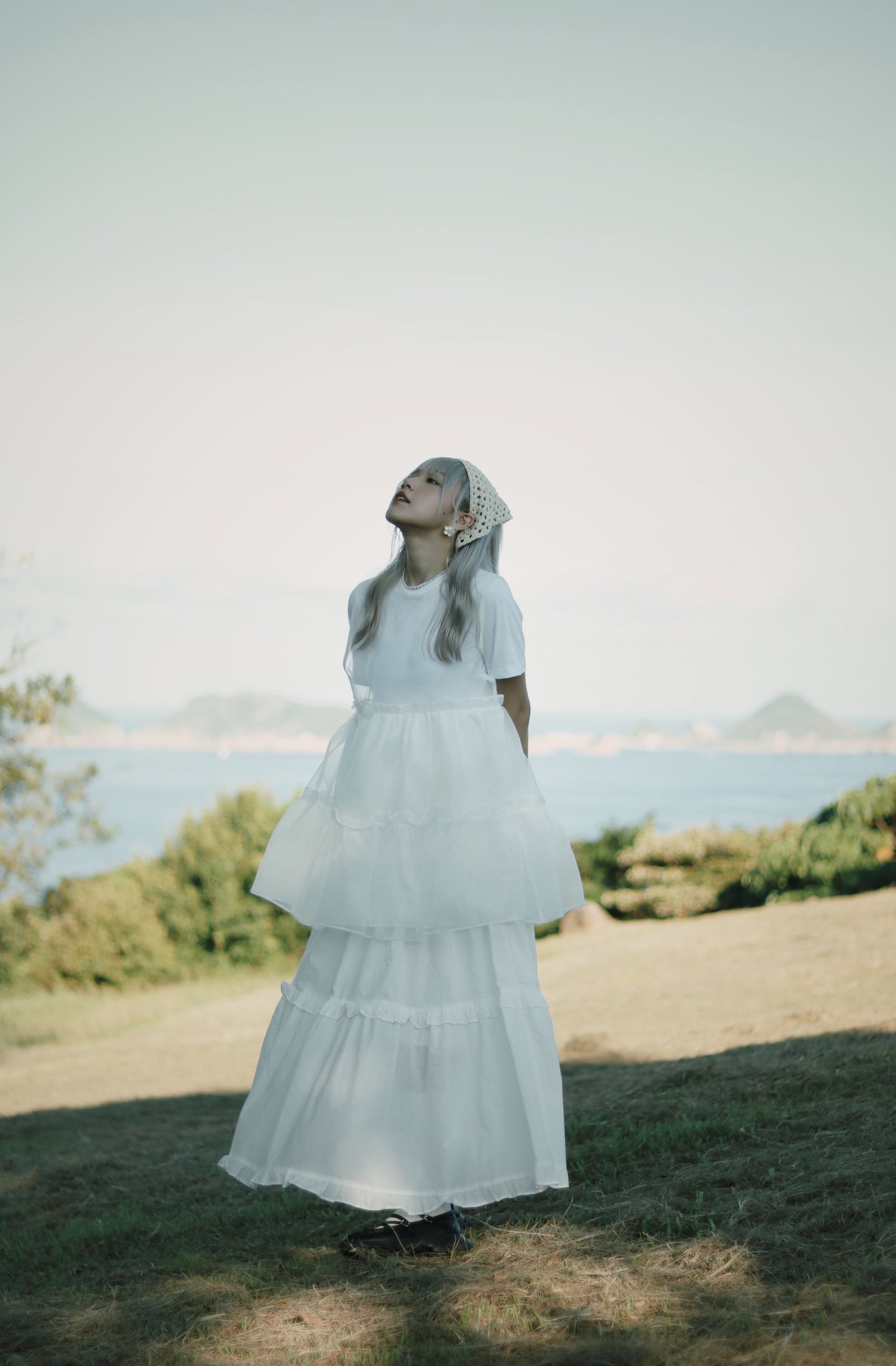 Ruffle Skirt (White)