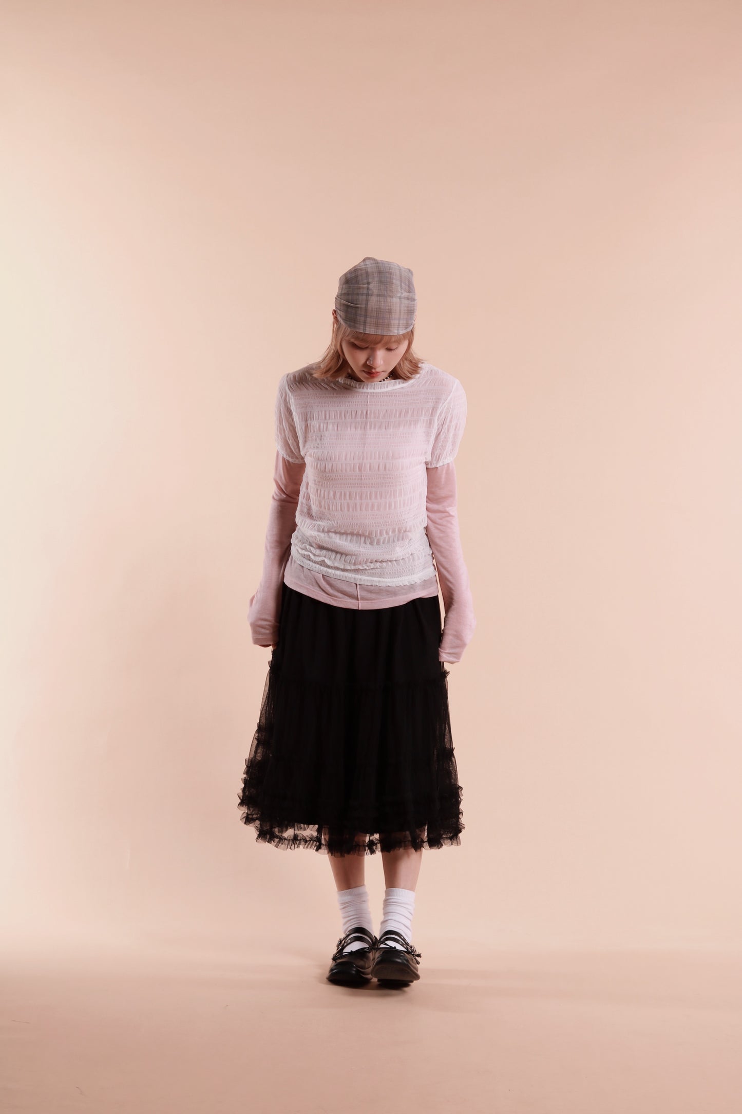 Doll Lace Ruffle Skirt (Black)