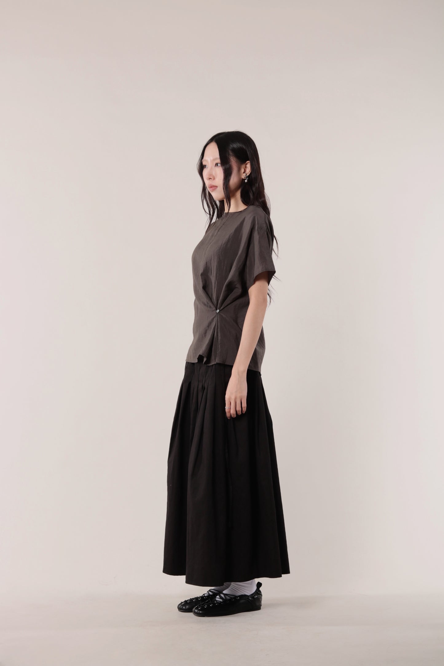 Pleated Skirt (Black)