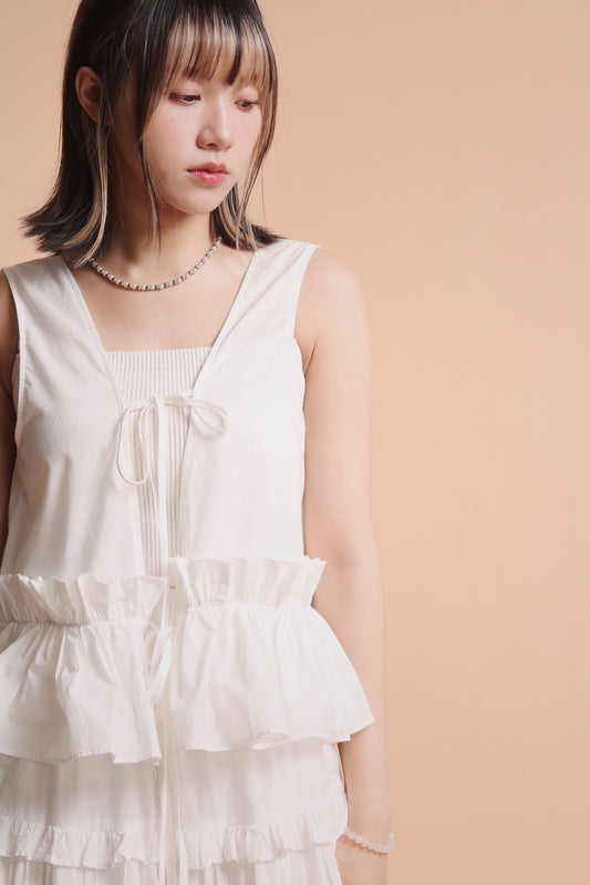 Doll Ruffle Vest (White)