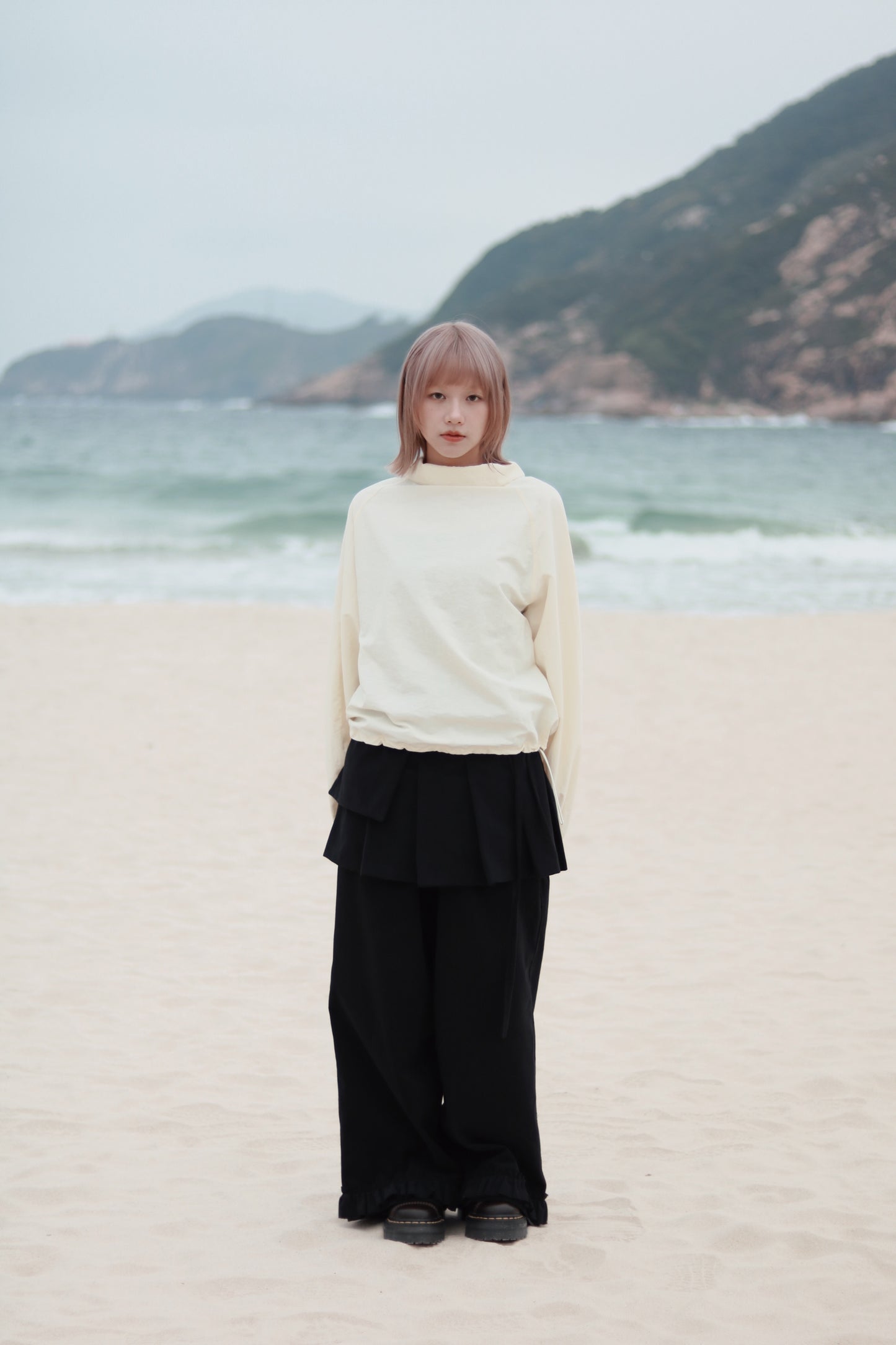 Layered Ruffle Pants (Black)