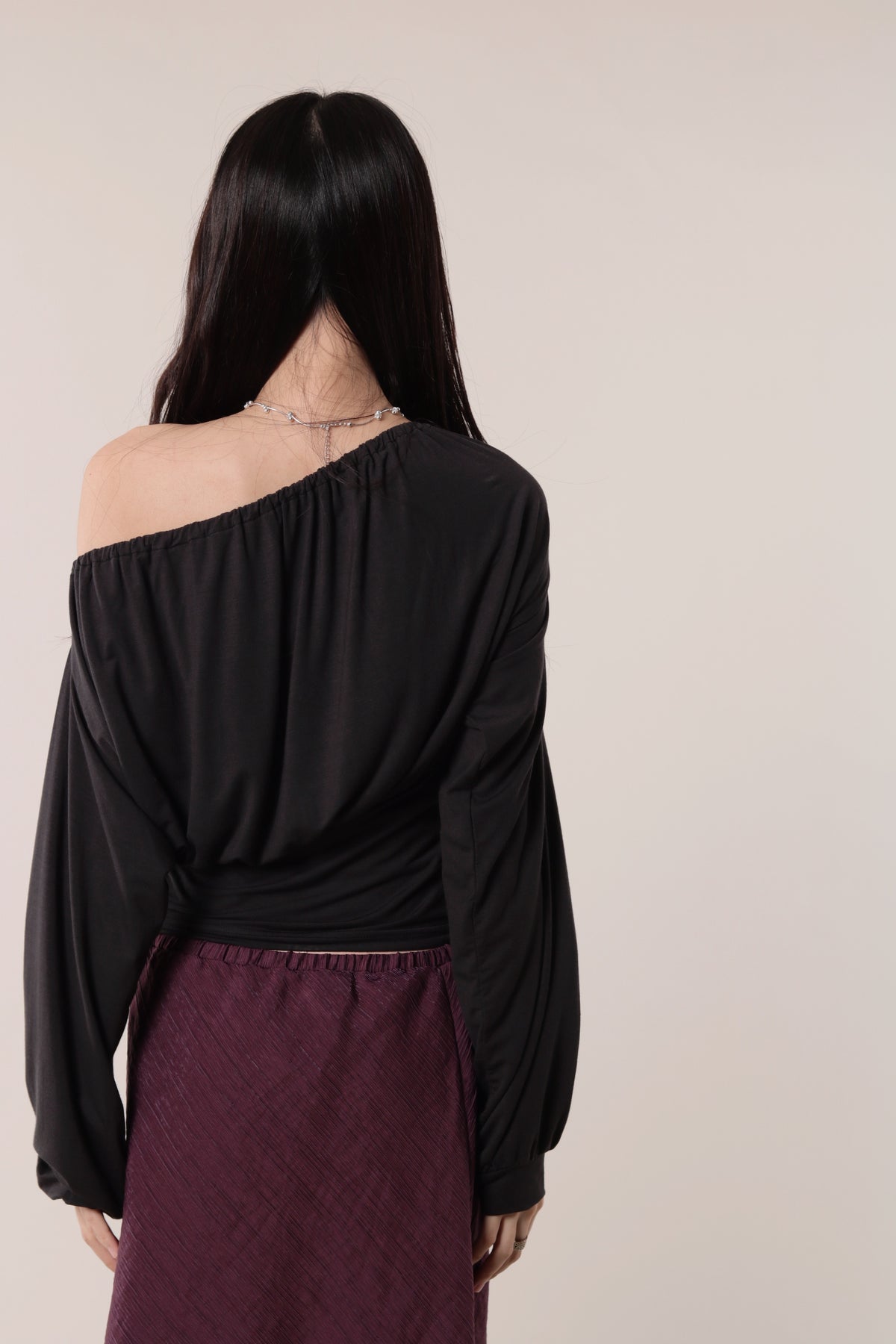 Luna Gathered Top (Black)