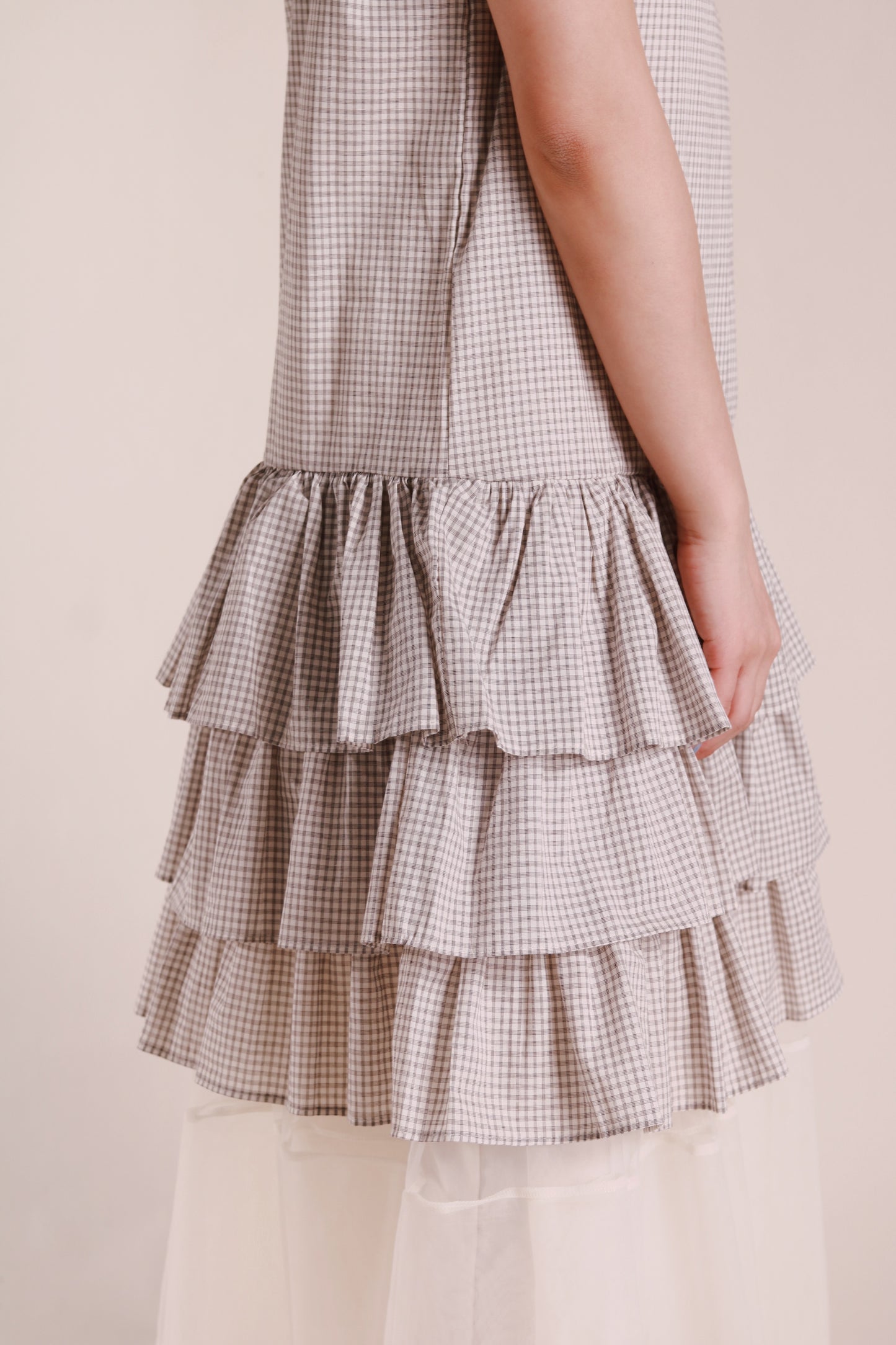 Layered Ruffle Dress (Ivory)