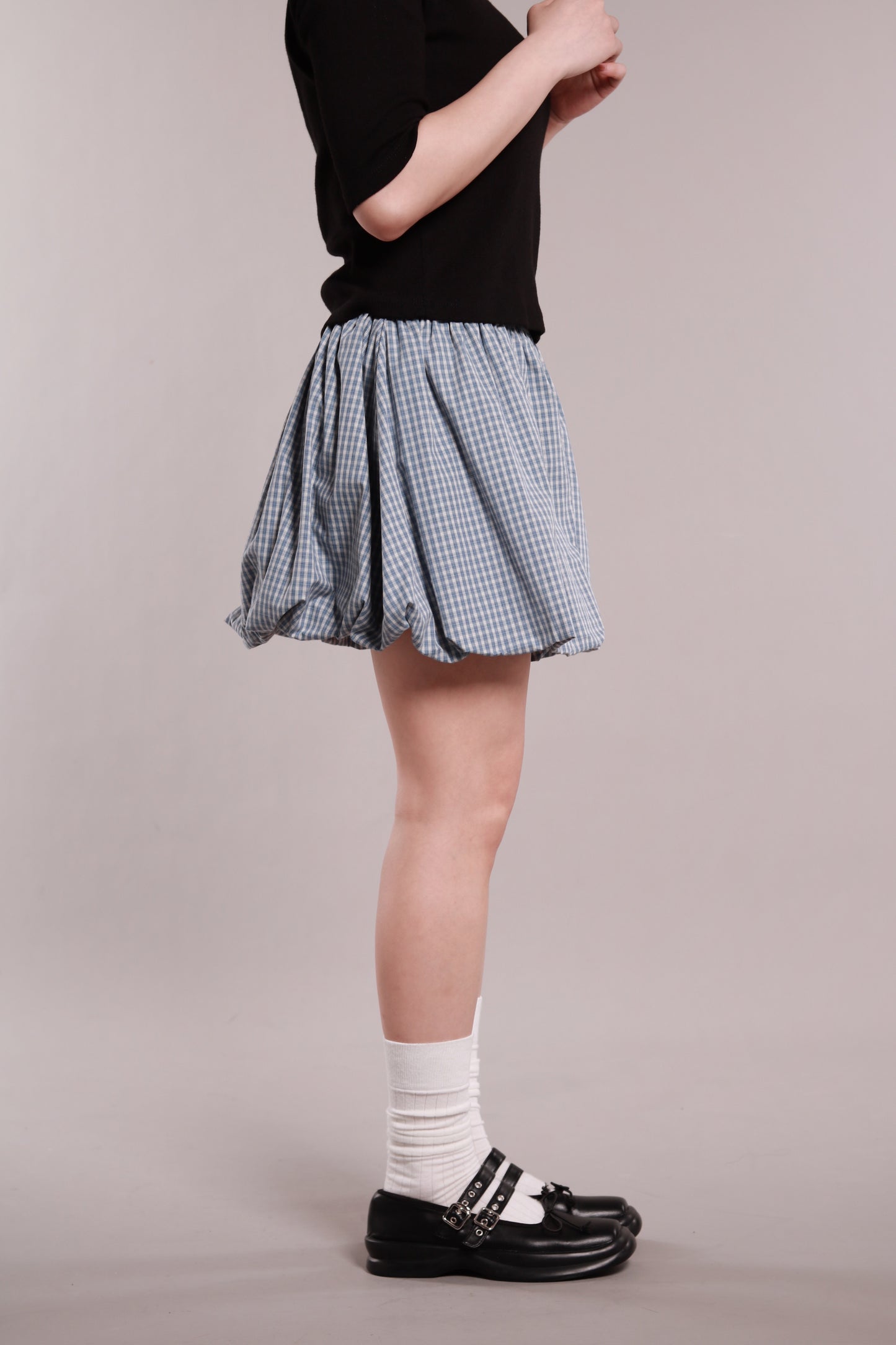 Ballon Mini Skirt (Blue)