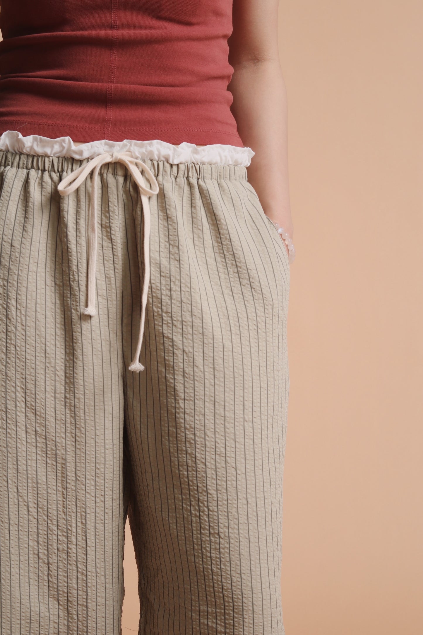 Striped Lazy Pants (Green)