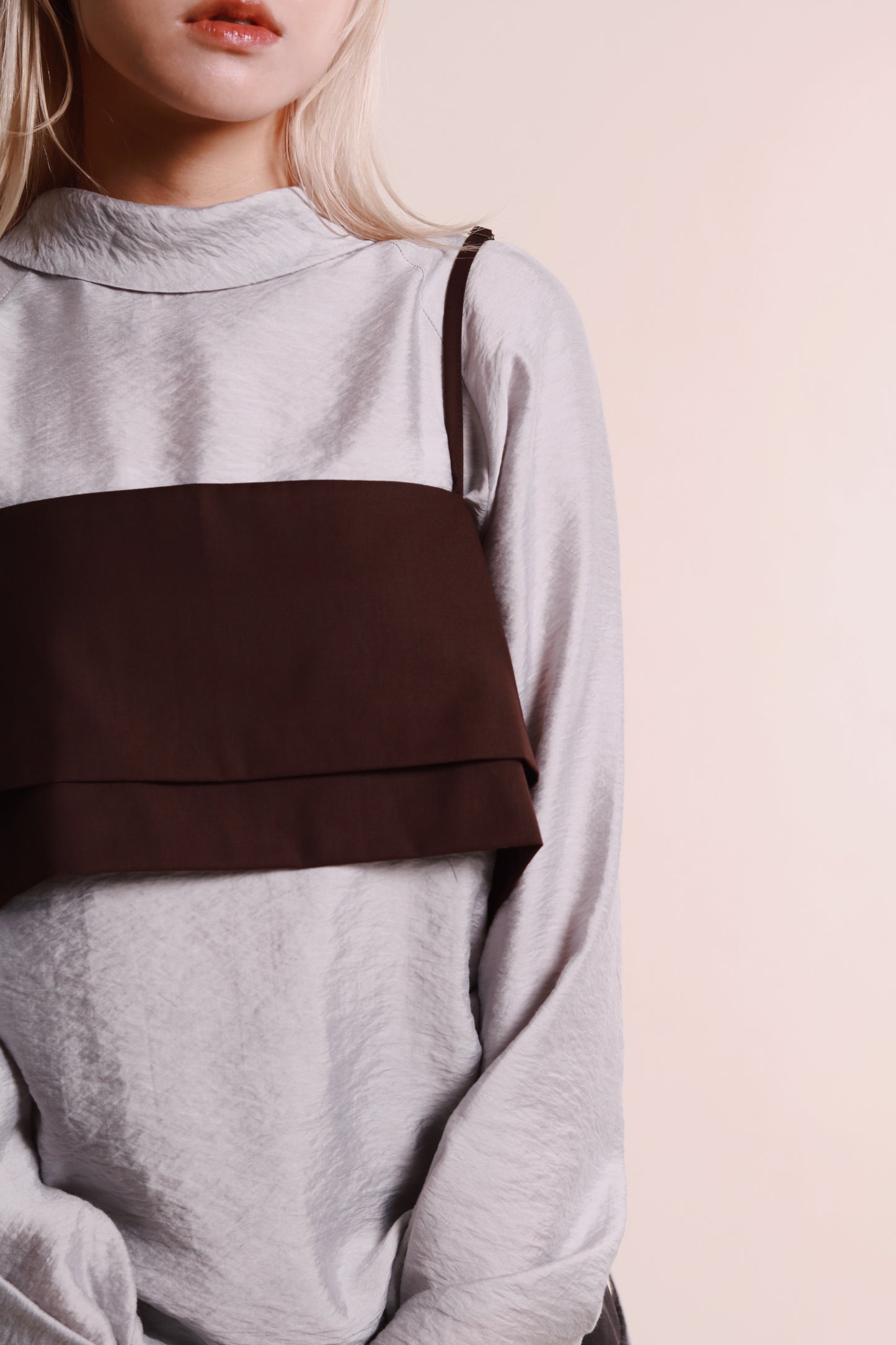Layered Vest (Brown)