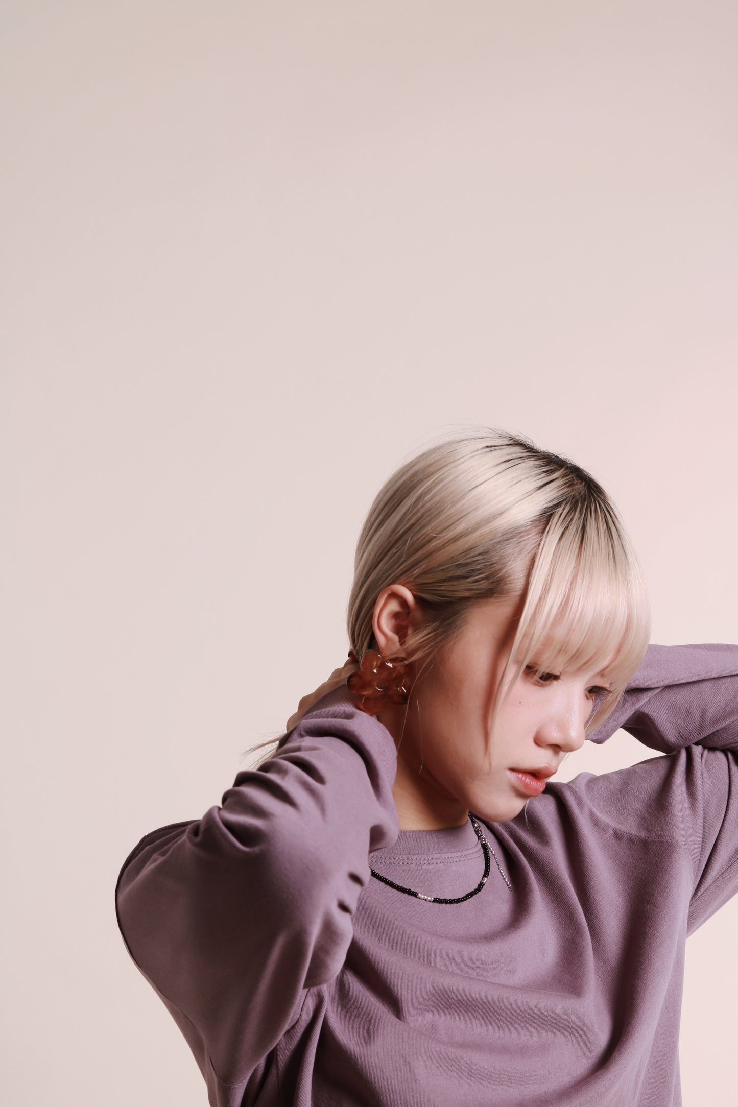 Flower Earrings (Black/Brown)