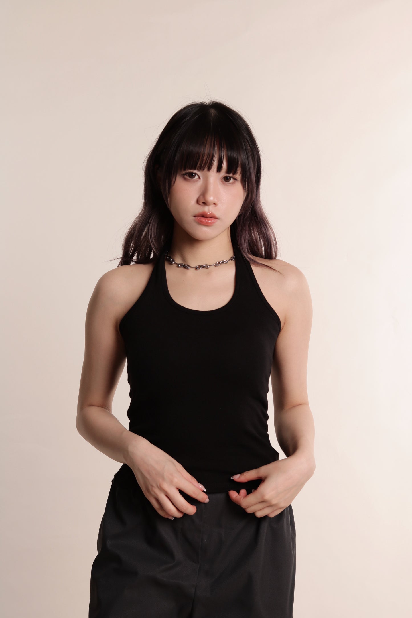 Halter Bra Top (Black)