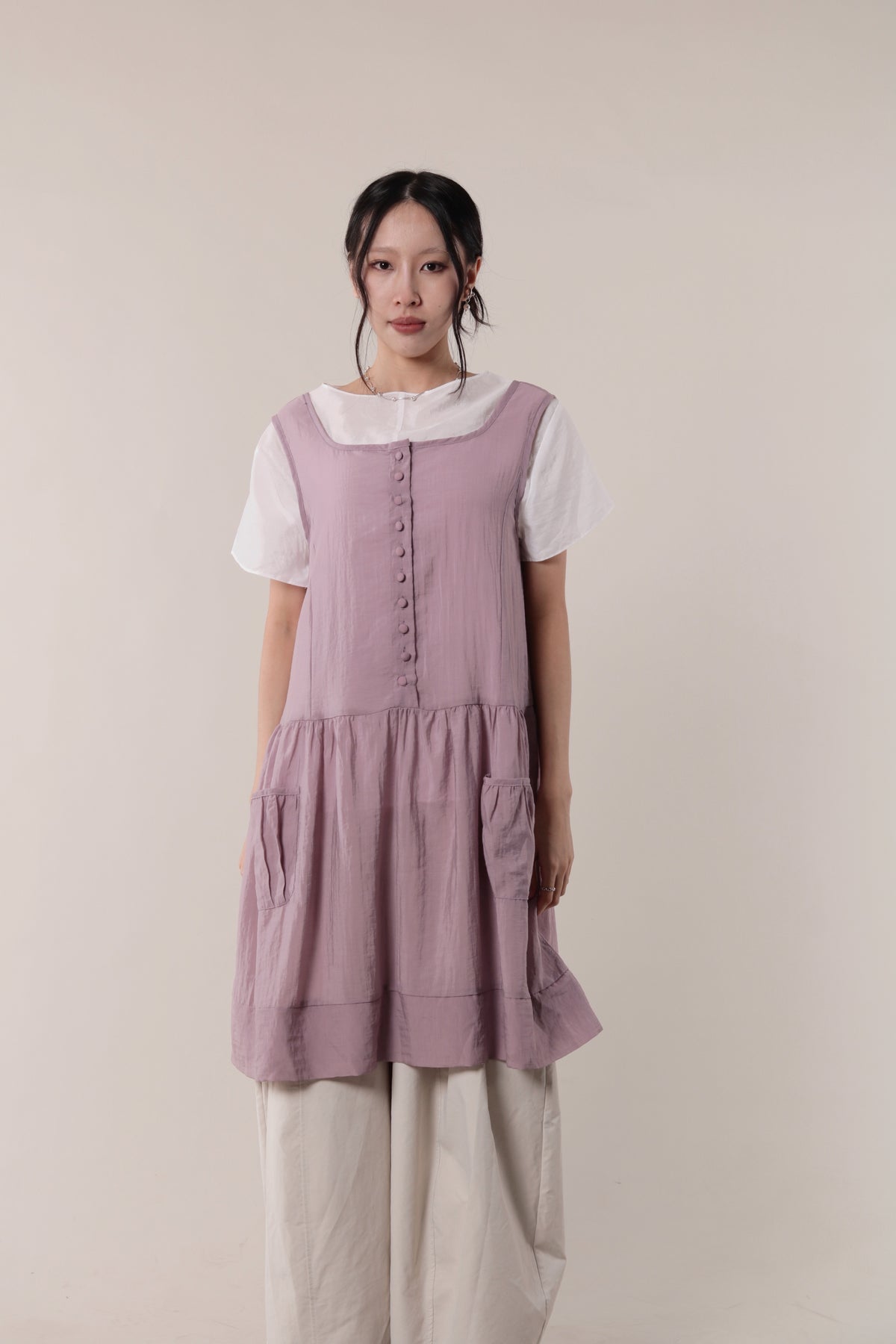 Asymmetric Twist Top (White)
