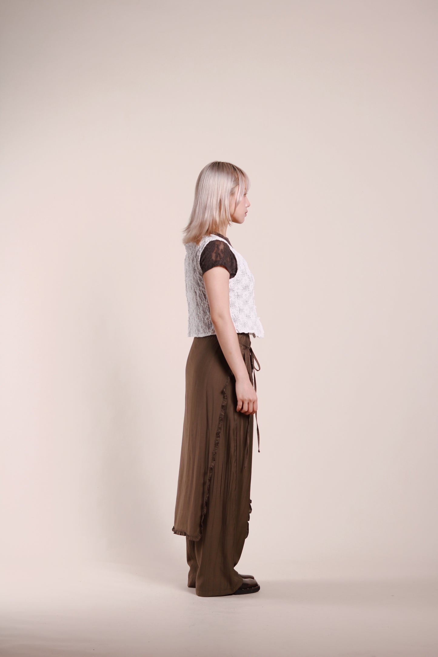Wanda Layered Pants (Brown)