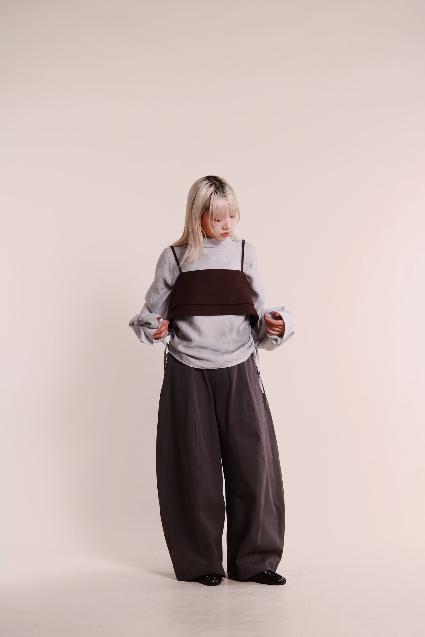 Layered Vest (Brown)