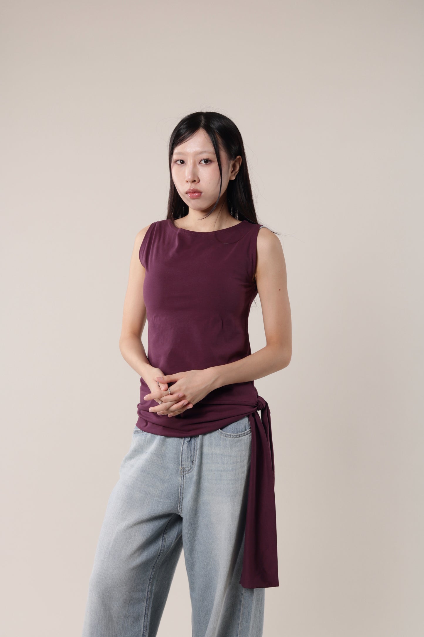 Amos Sleeveless Top (Purple)