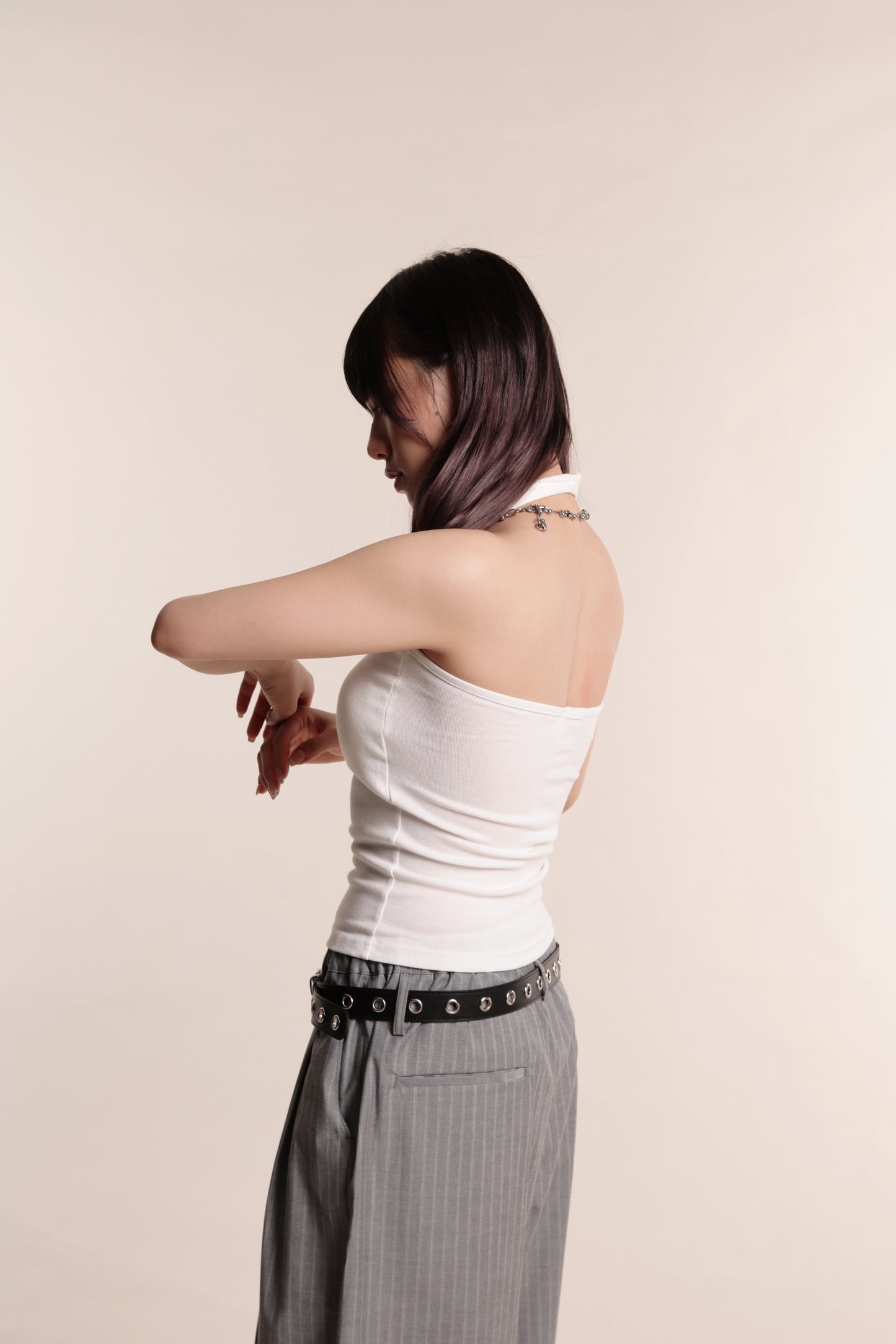 Halter Bra Top (White)