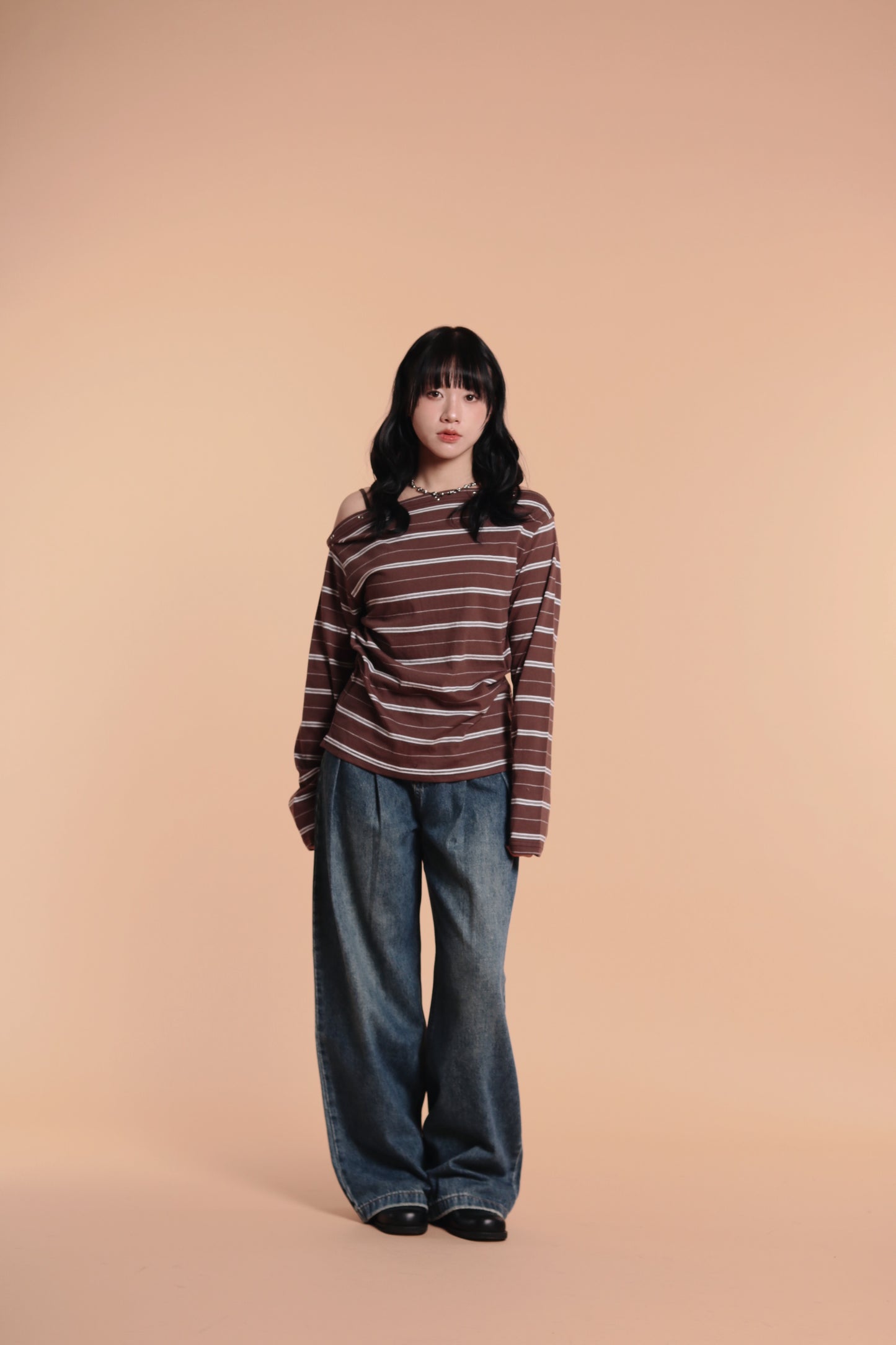 Striped Top (Brown)