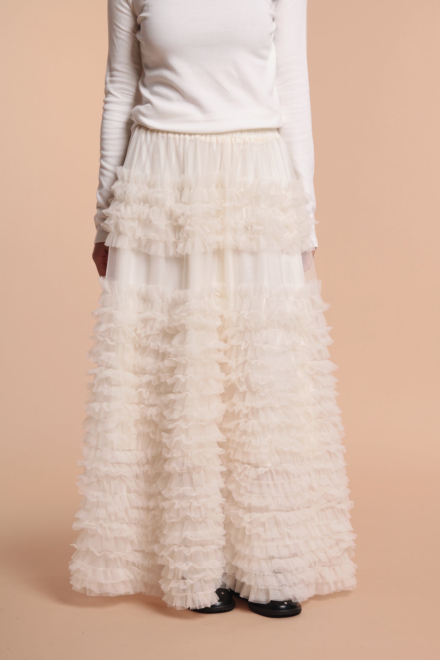 Doll Ruffle Lace Skirt (Ivory)