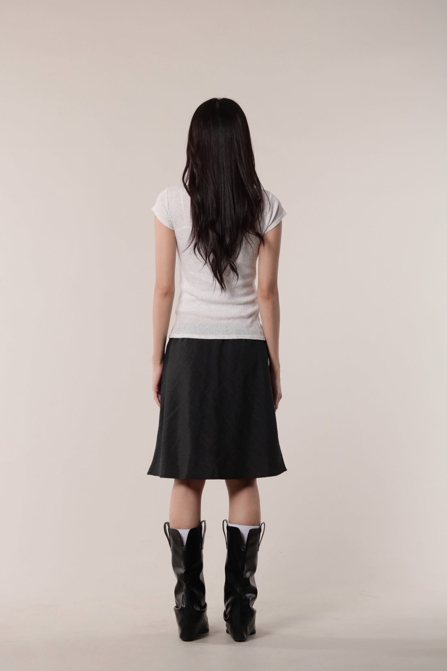 Textured Skirt (Black)