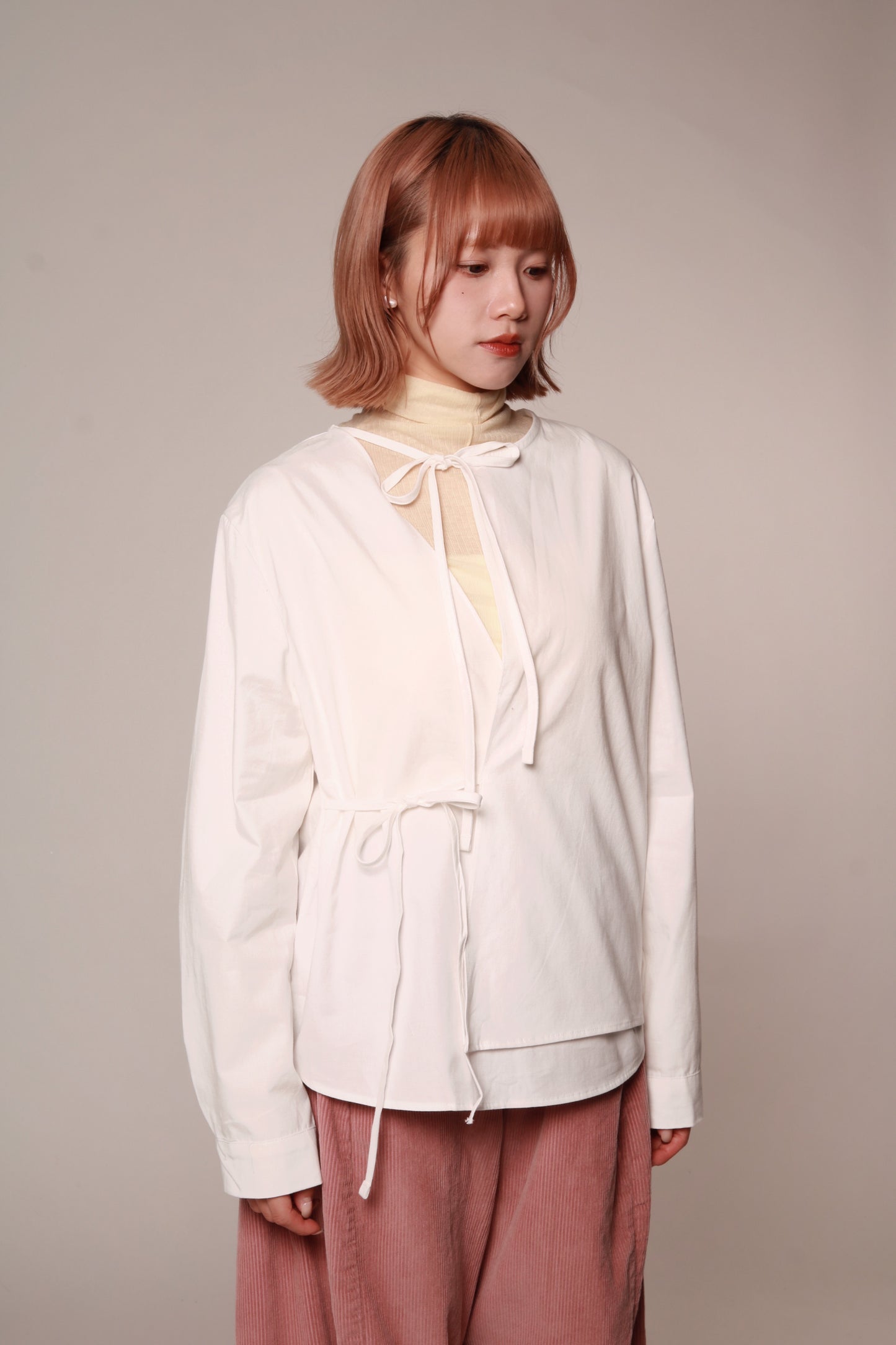Ribbon Shirt (White)