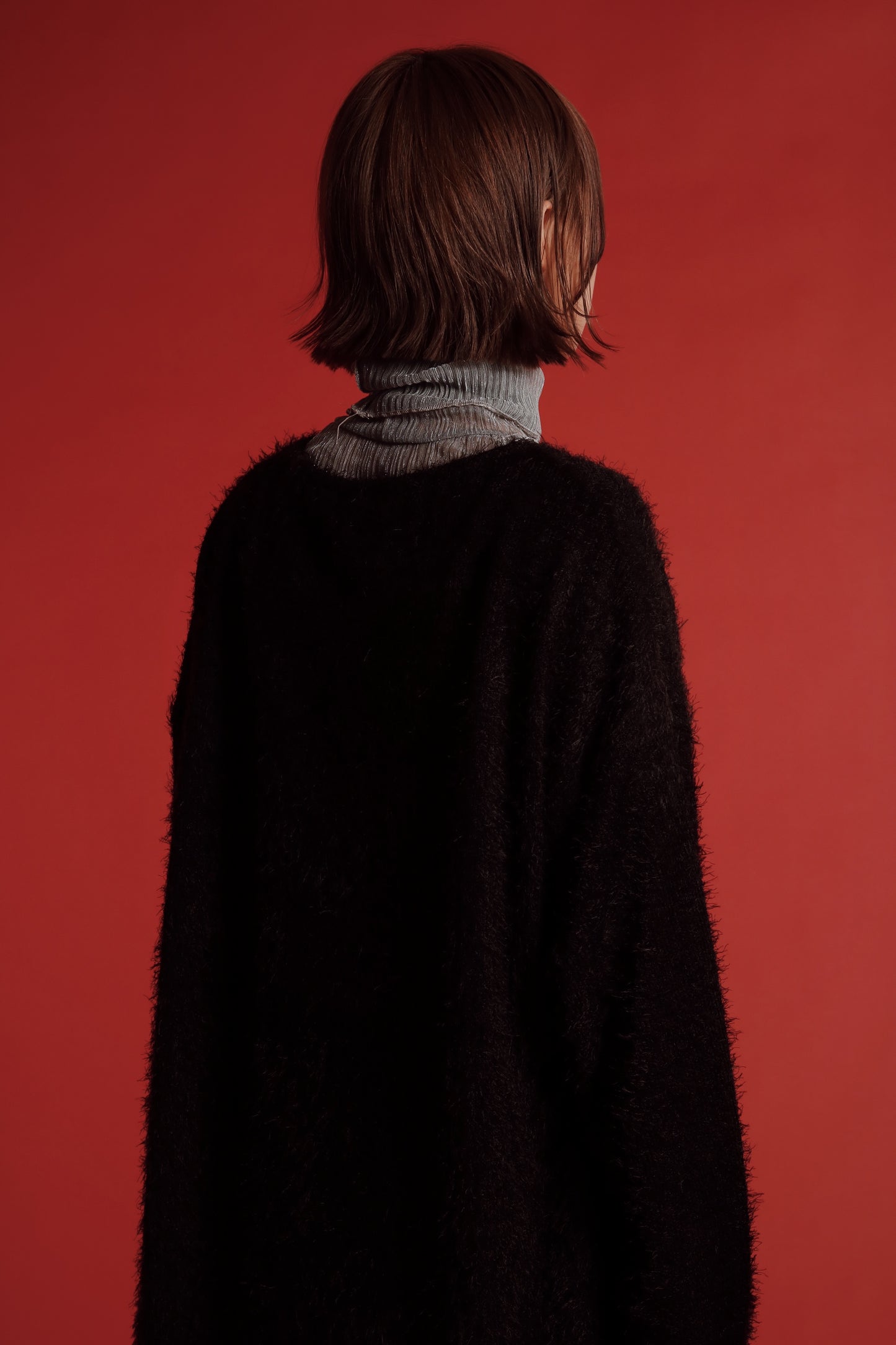 Fluffy Oversize Top (Black)