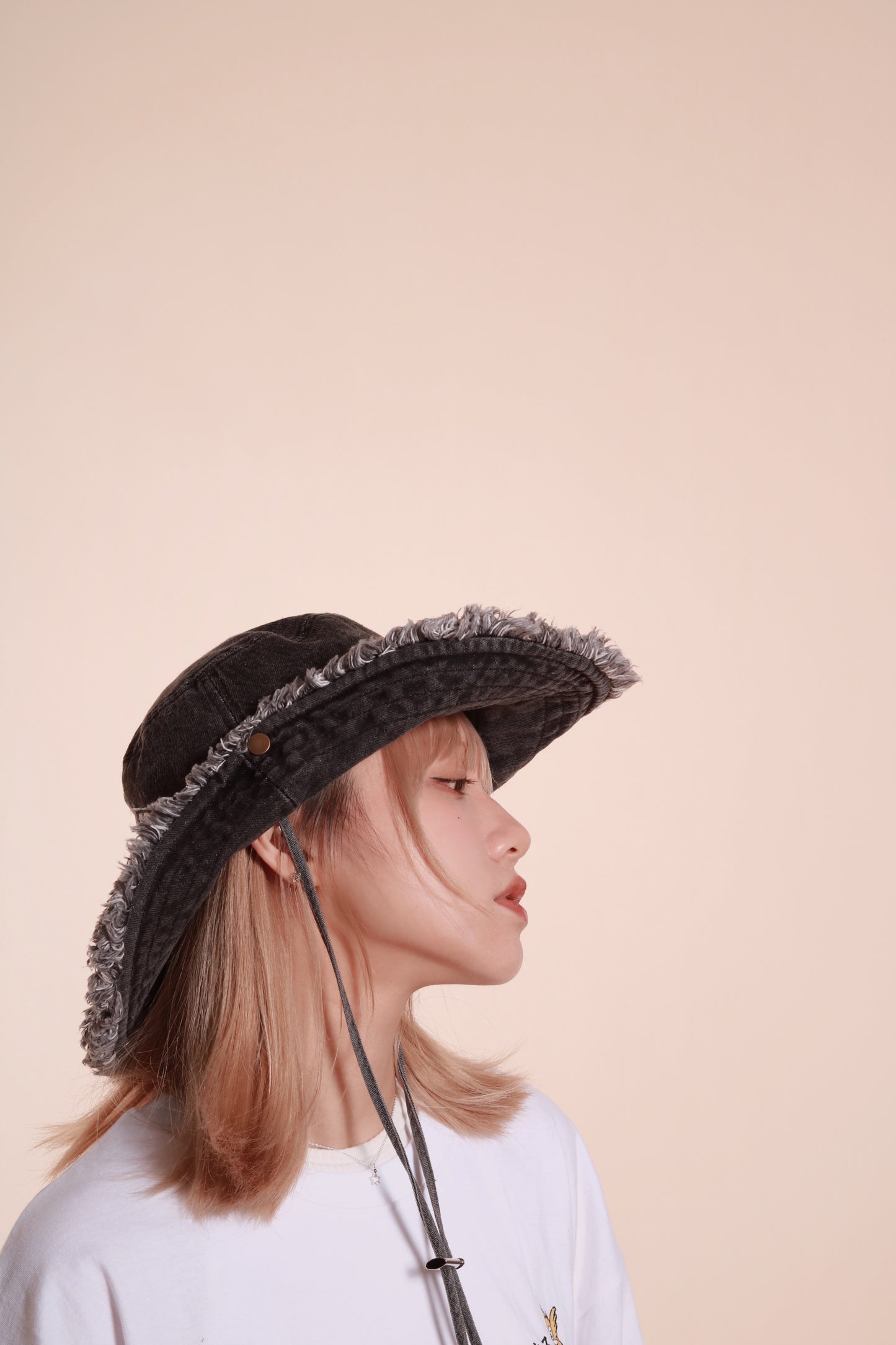Cow Boy Denim Hat (Black)