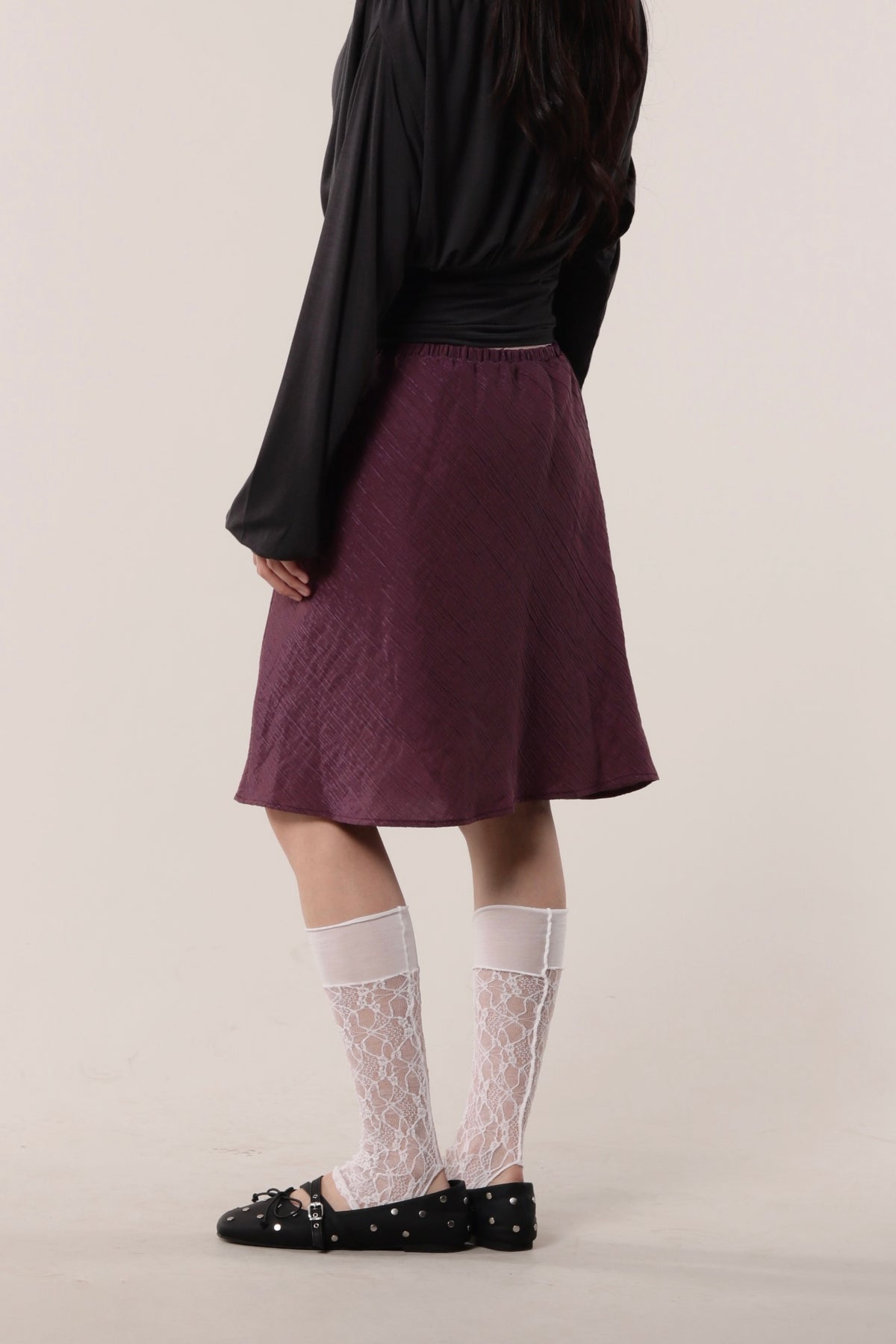 Textured Skirt (Purple)