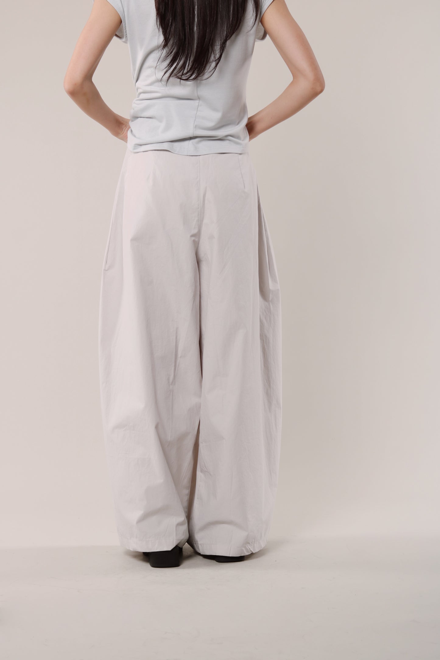 Wide Leg Pants (Light Grey)