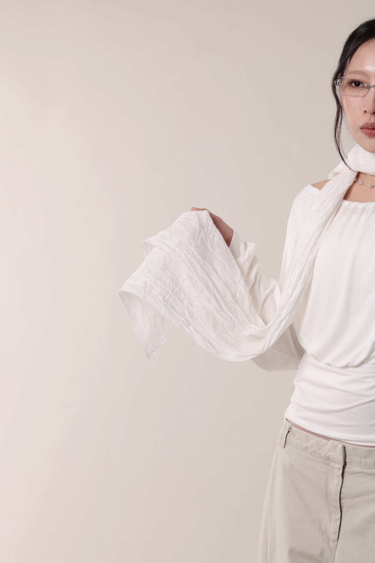 Autumn Scarf (White)