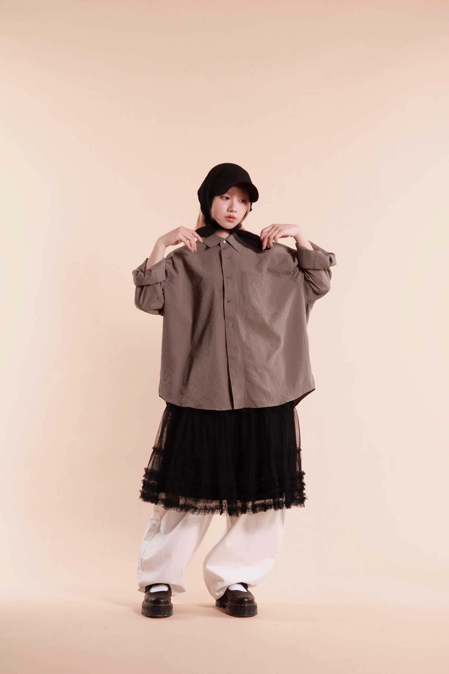 Doll Lace Ruffle Skirt (Black)