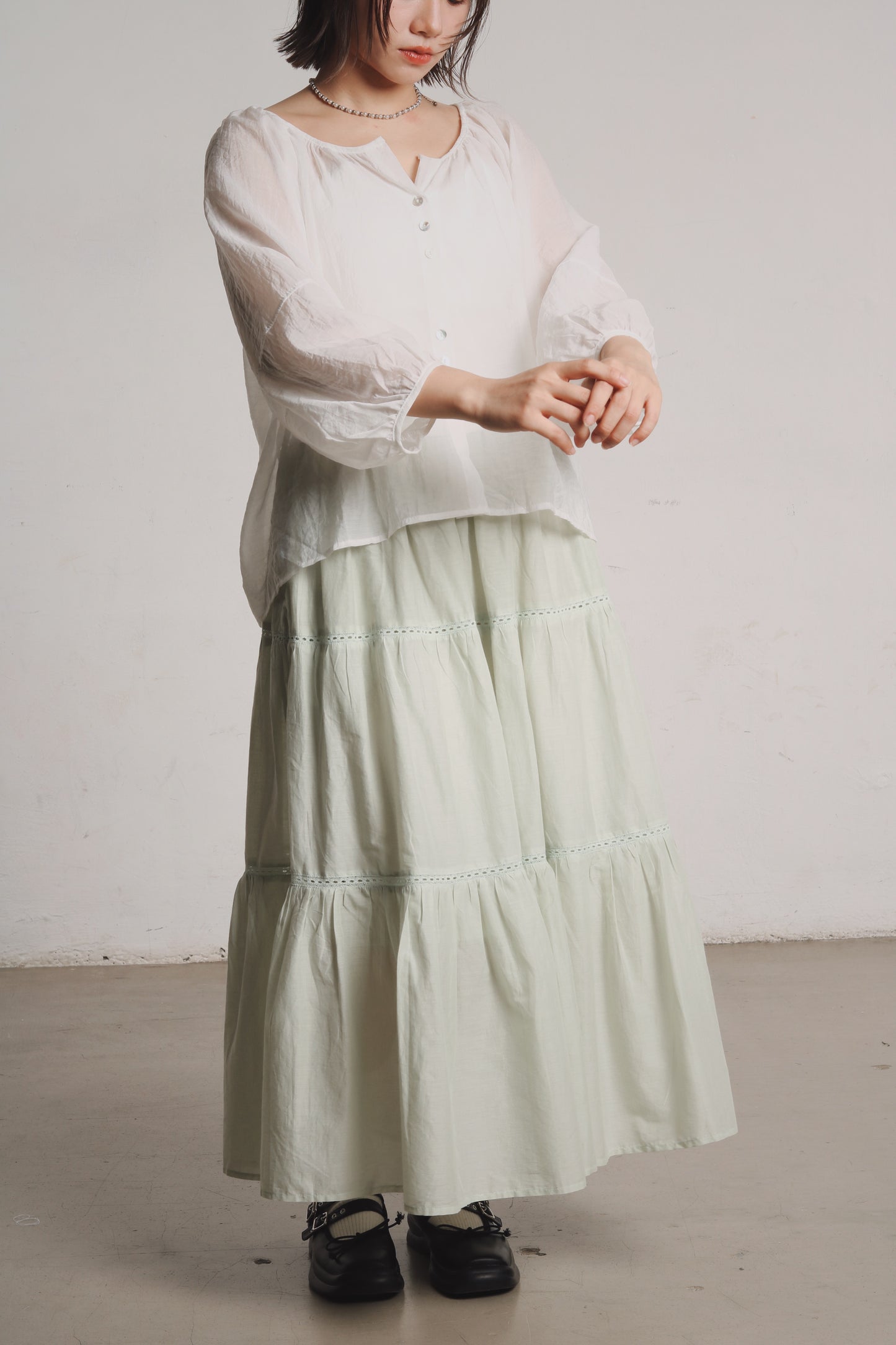 Doll Tiered Skirt (Mint)