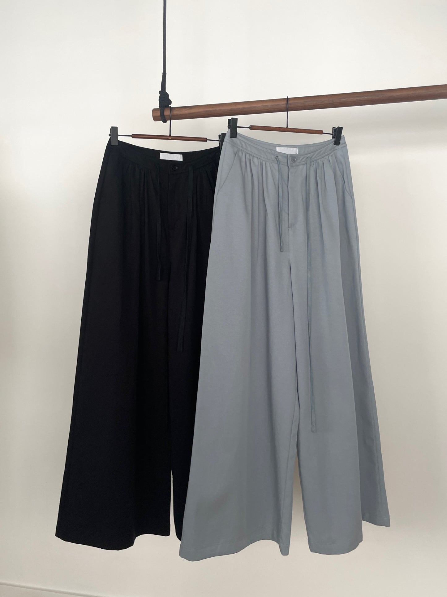 Renne Wide Leg Pants (Black)