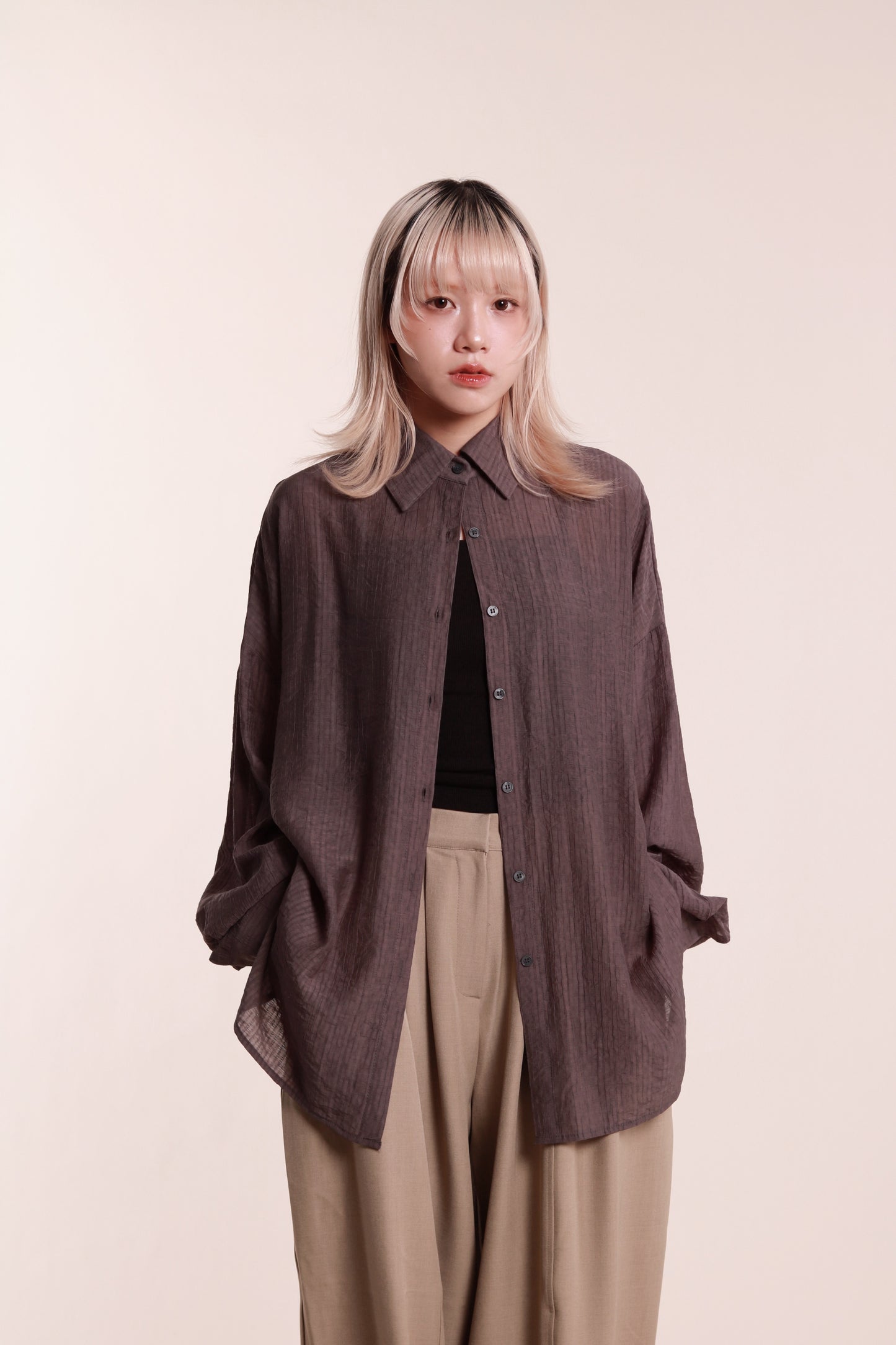 Softy Oversize Shirt (Charcoal)