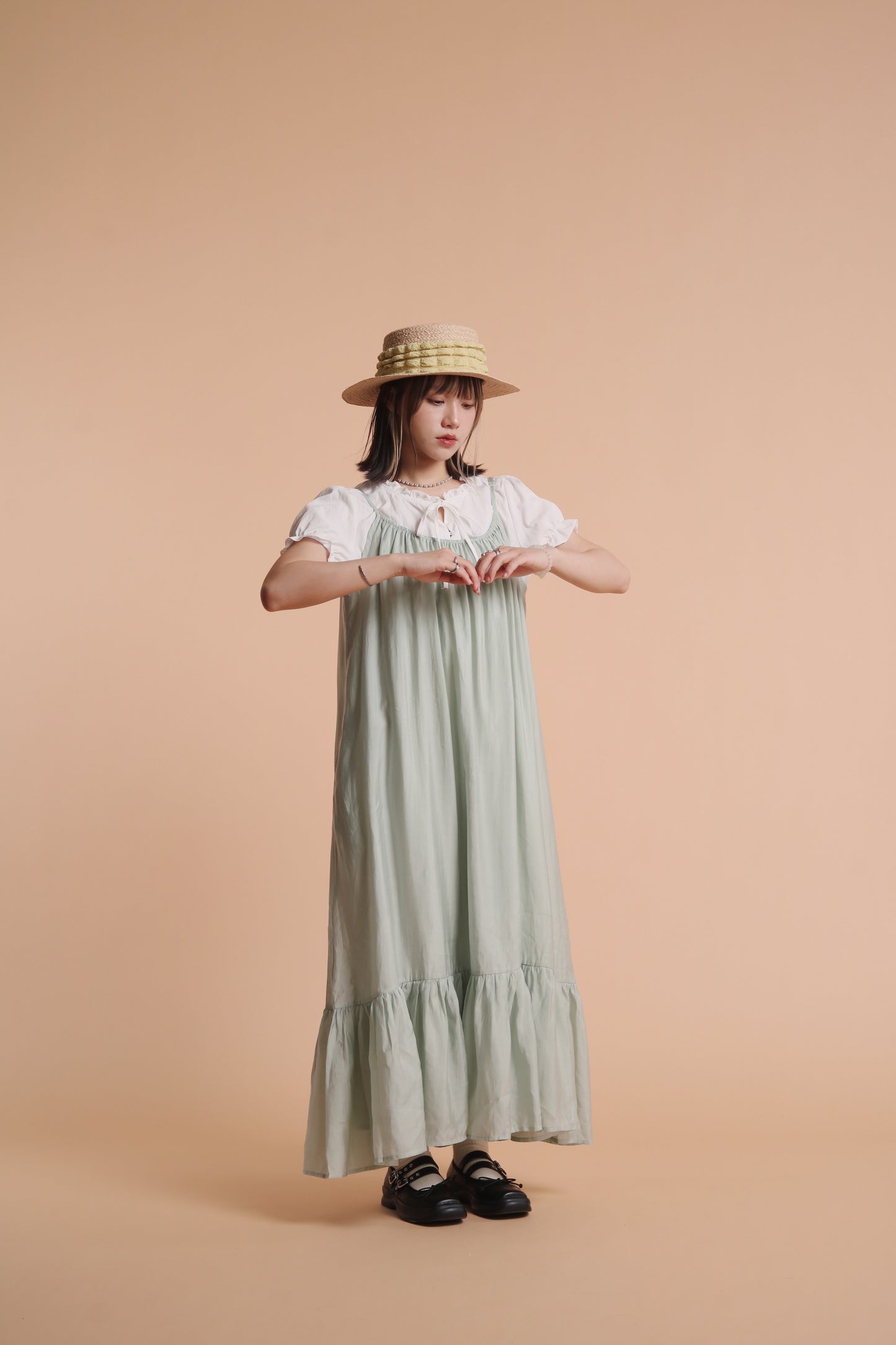 Doll Flora Dress (Mint)