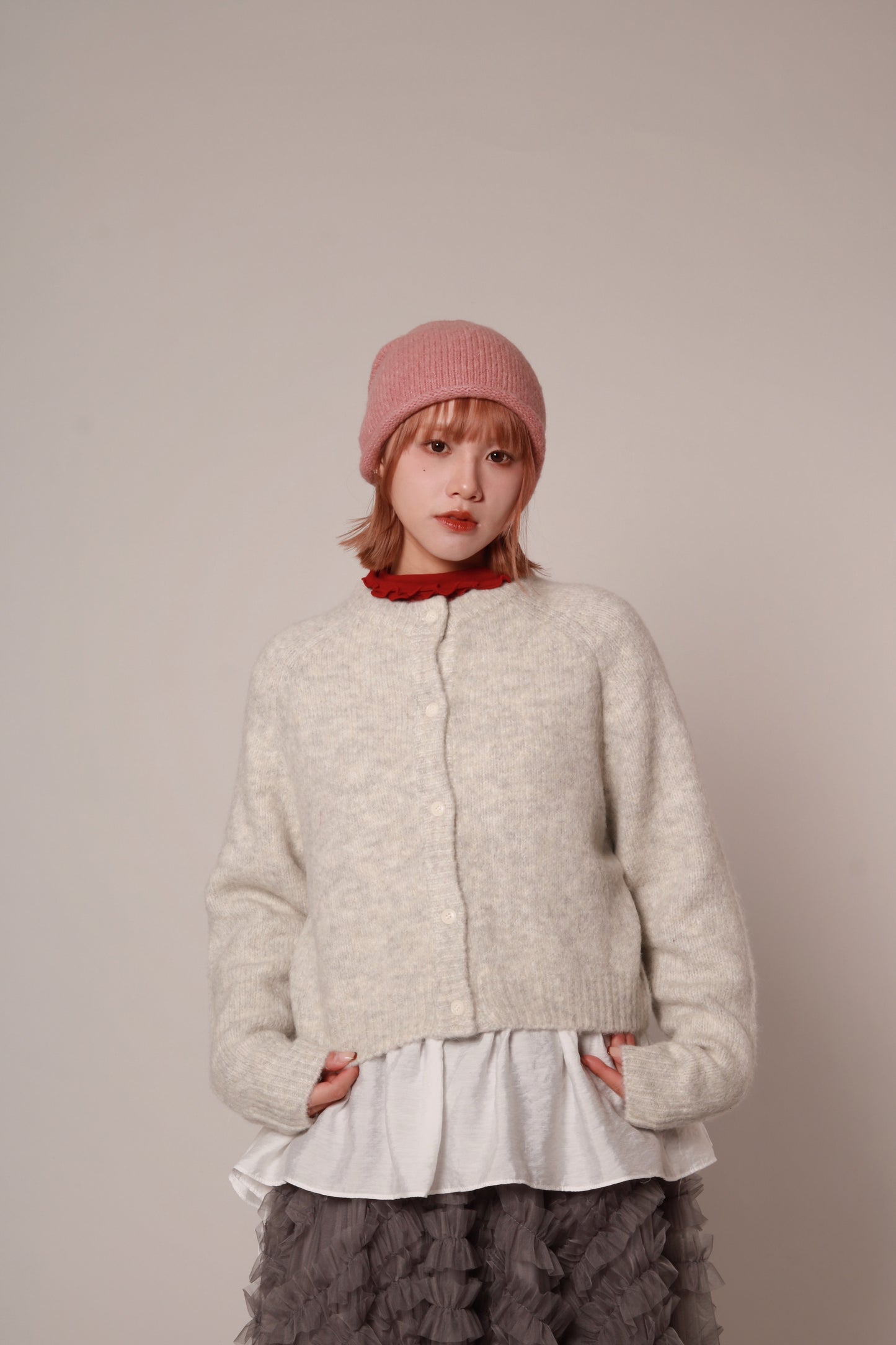 Grandma Cardigan (Light Grey)