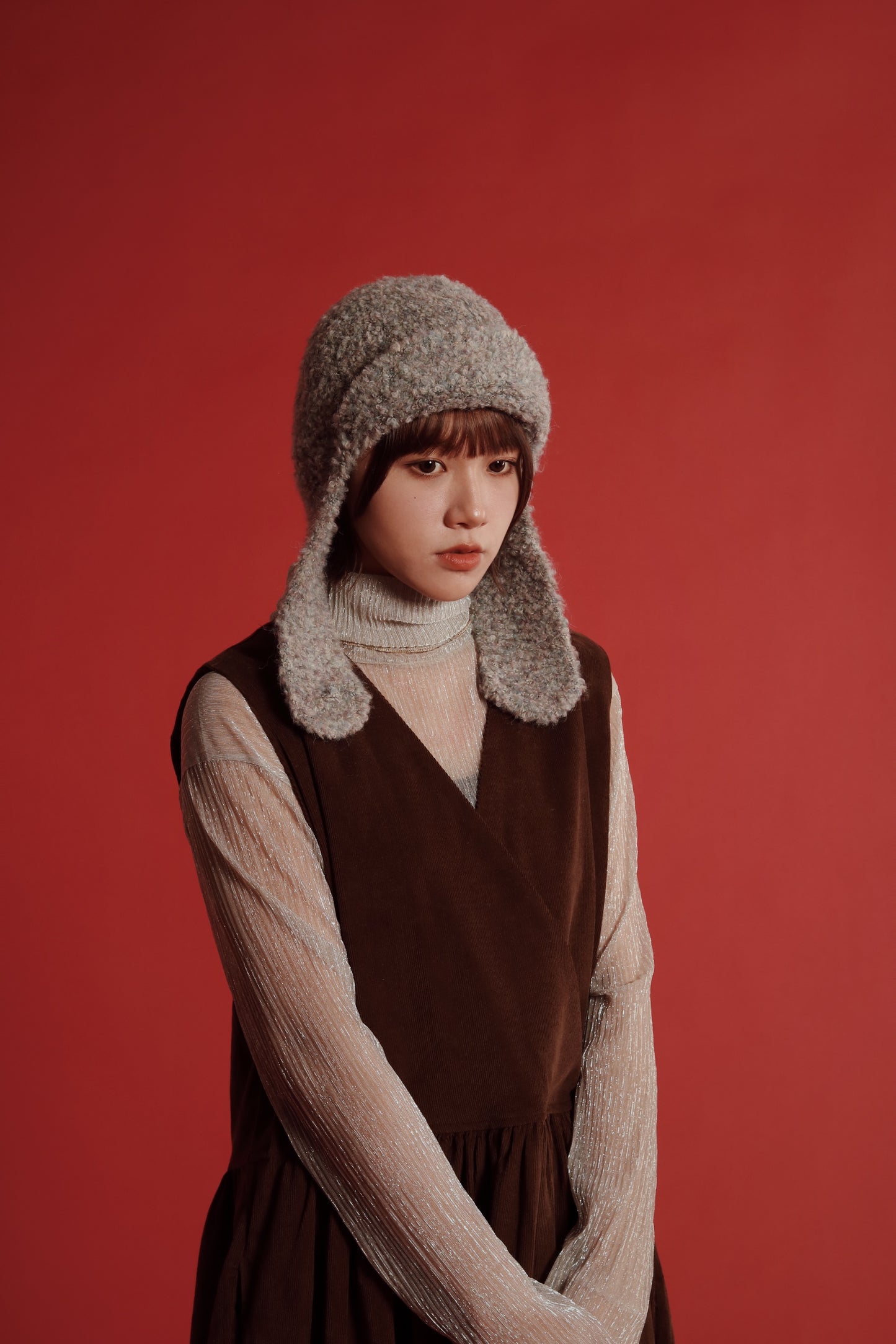 Flaps Beanie (Black/Brown/Grey/White)