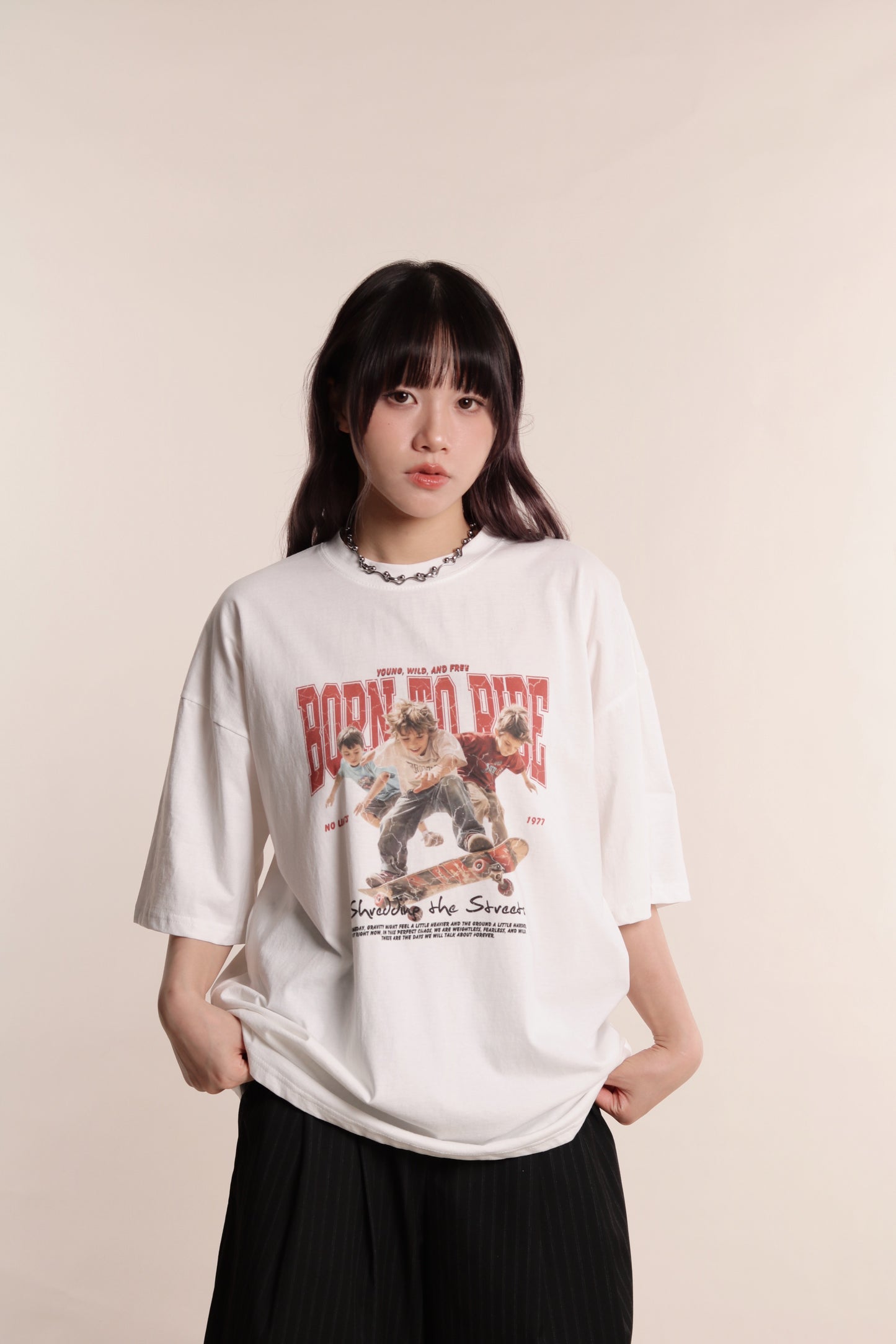 Born To Ride Tee (White)