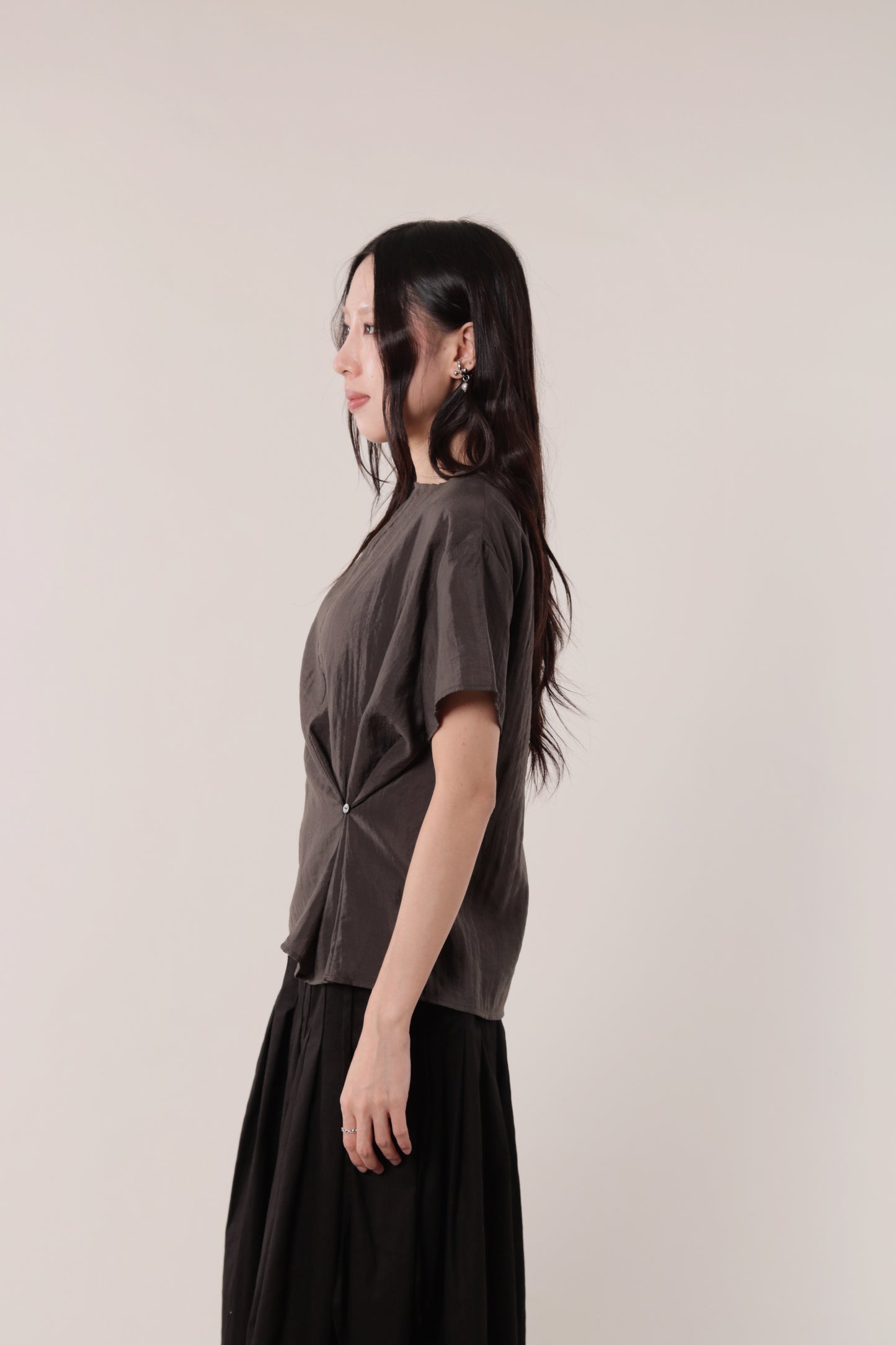 Asymmetric Twist Top (Brown)