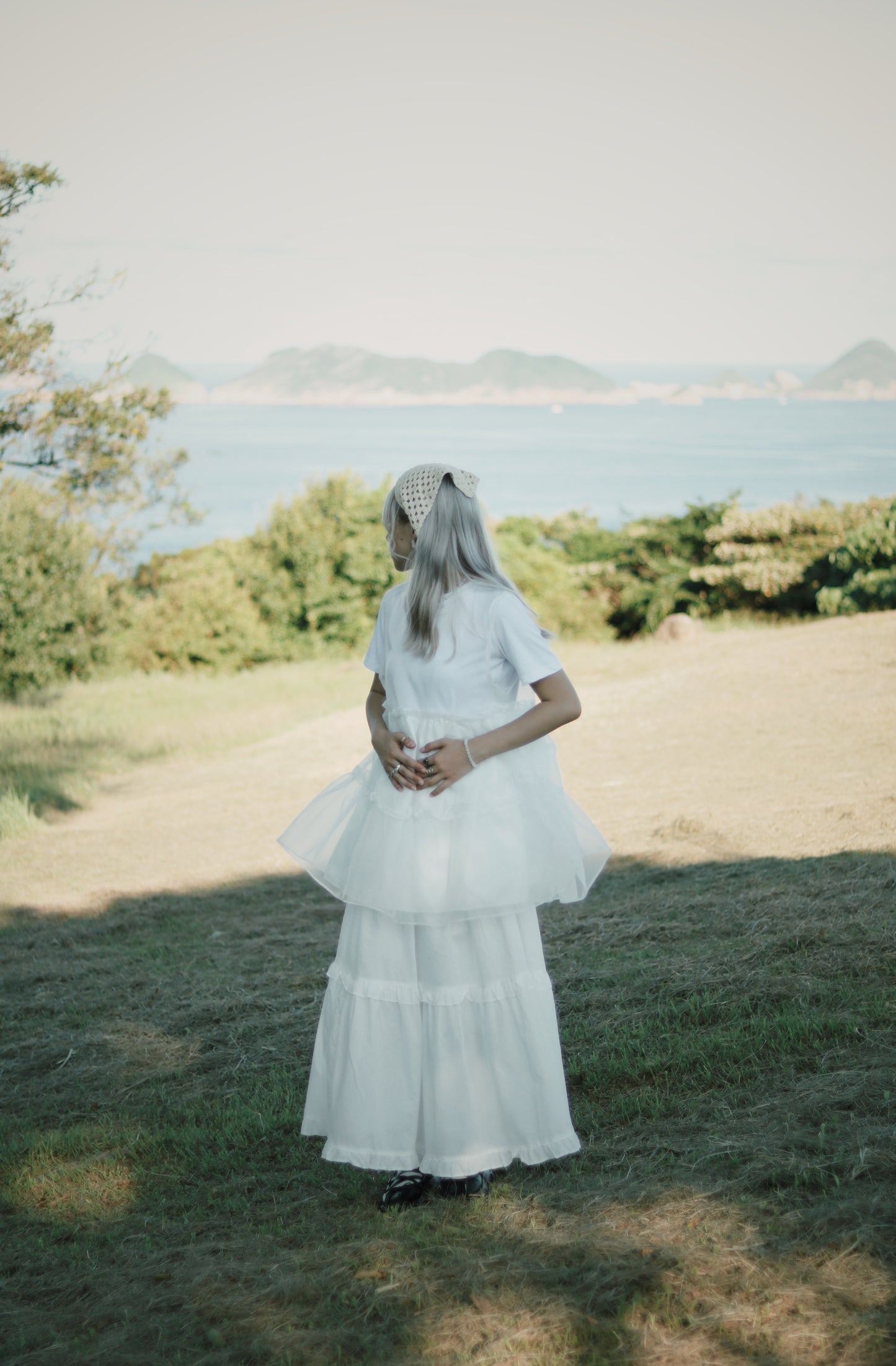 Ruffle Skirt (White)