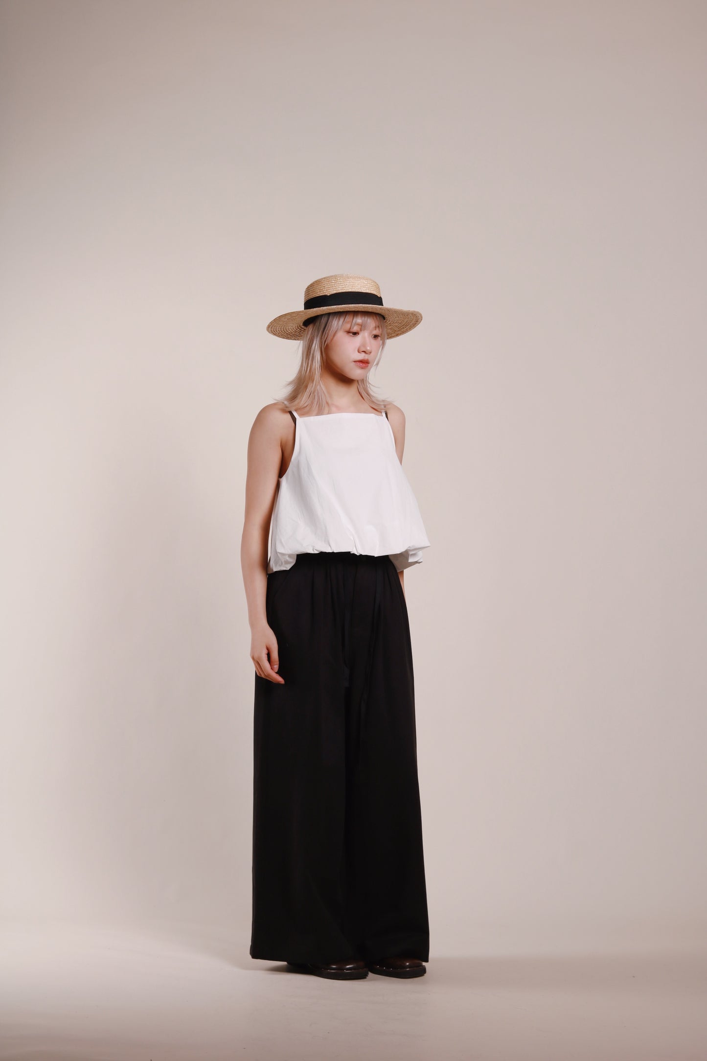 Renne Wide Leg Pants (Black)