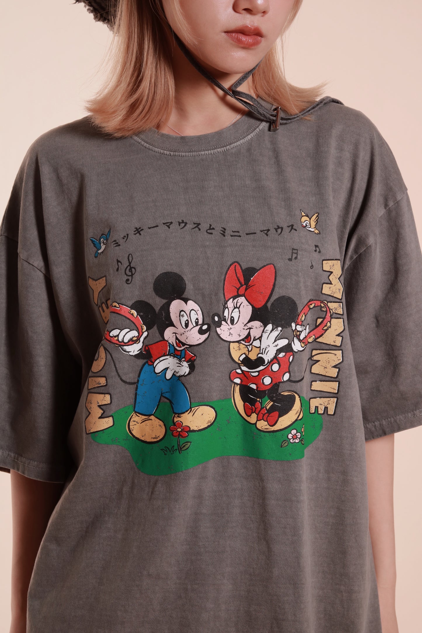 Oversized Mickey Tee (Grey)