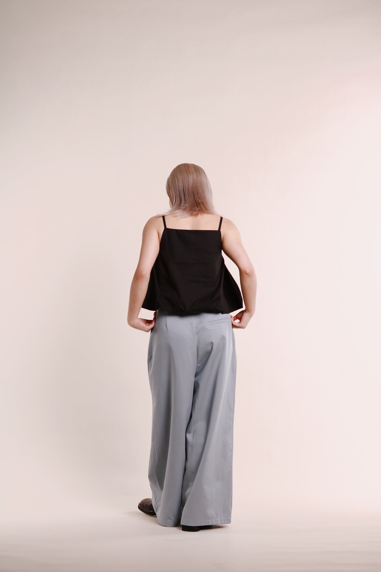 Renne Wide Leg Pants (Blue)
