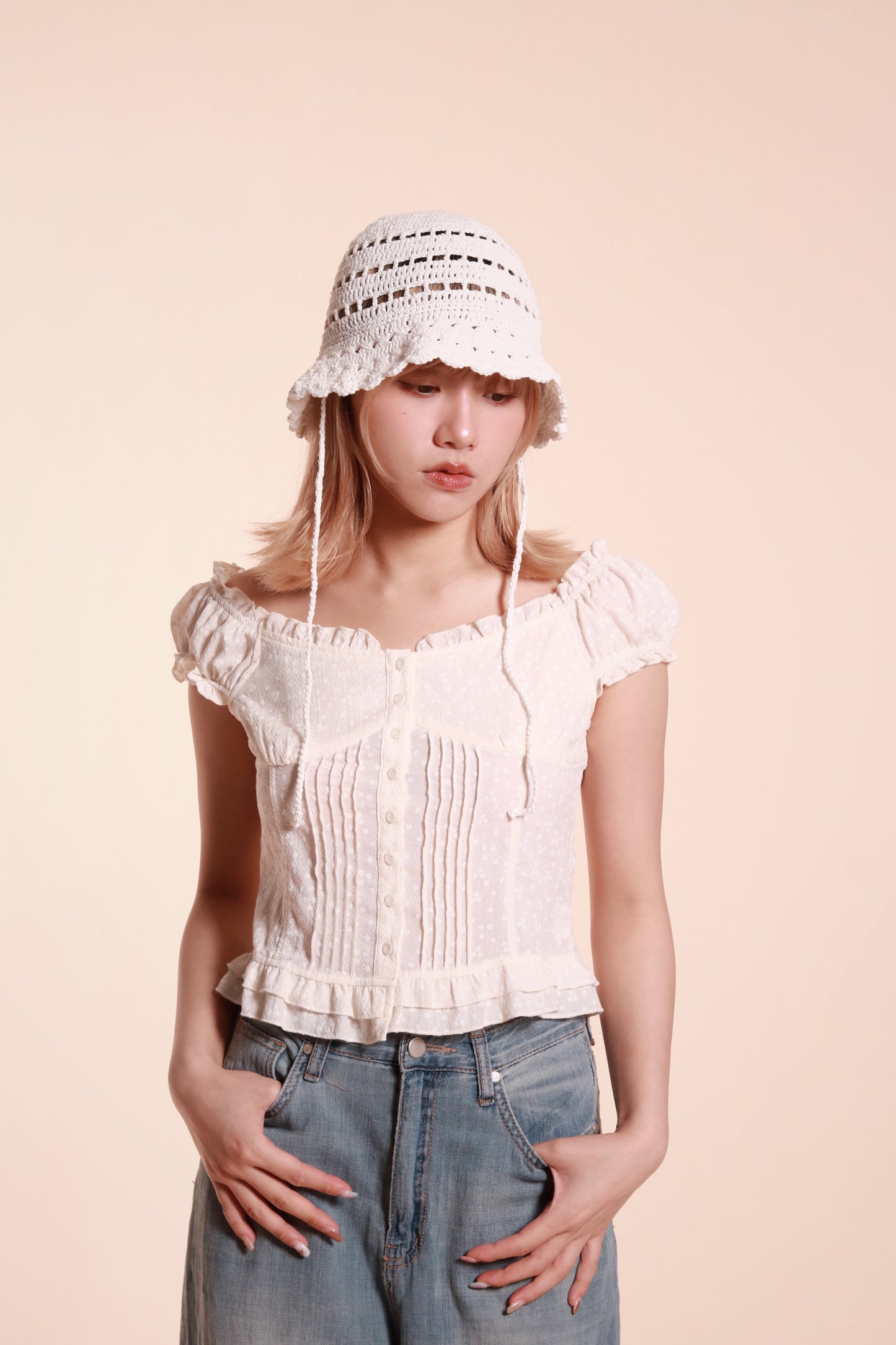 Flower Blouse (Butter)