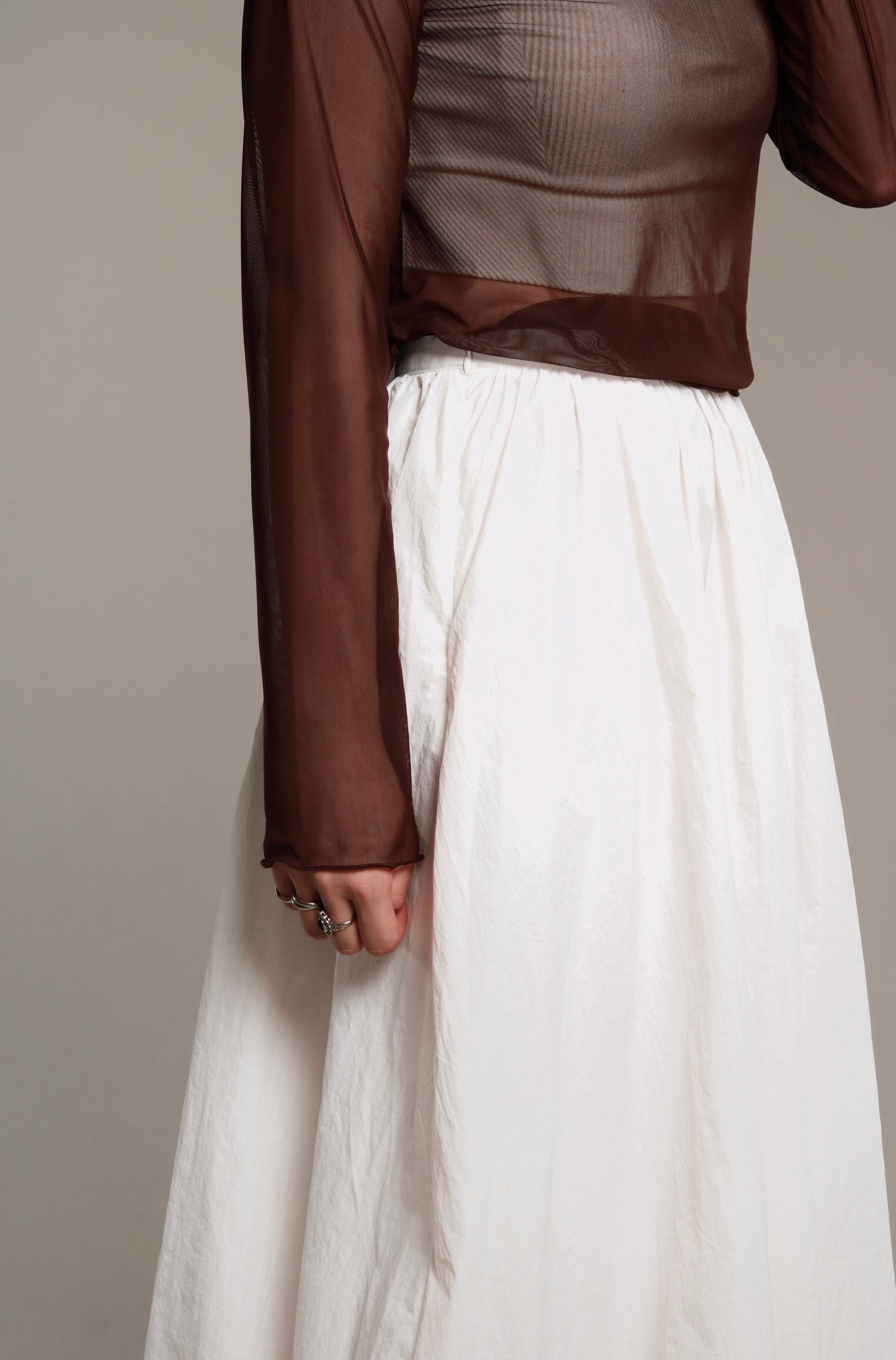 Bubble Skirt (White)