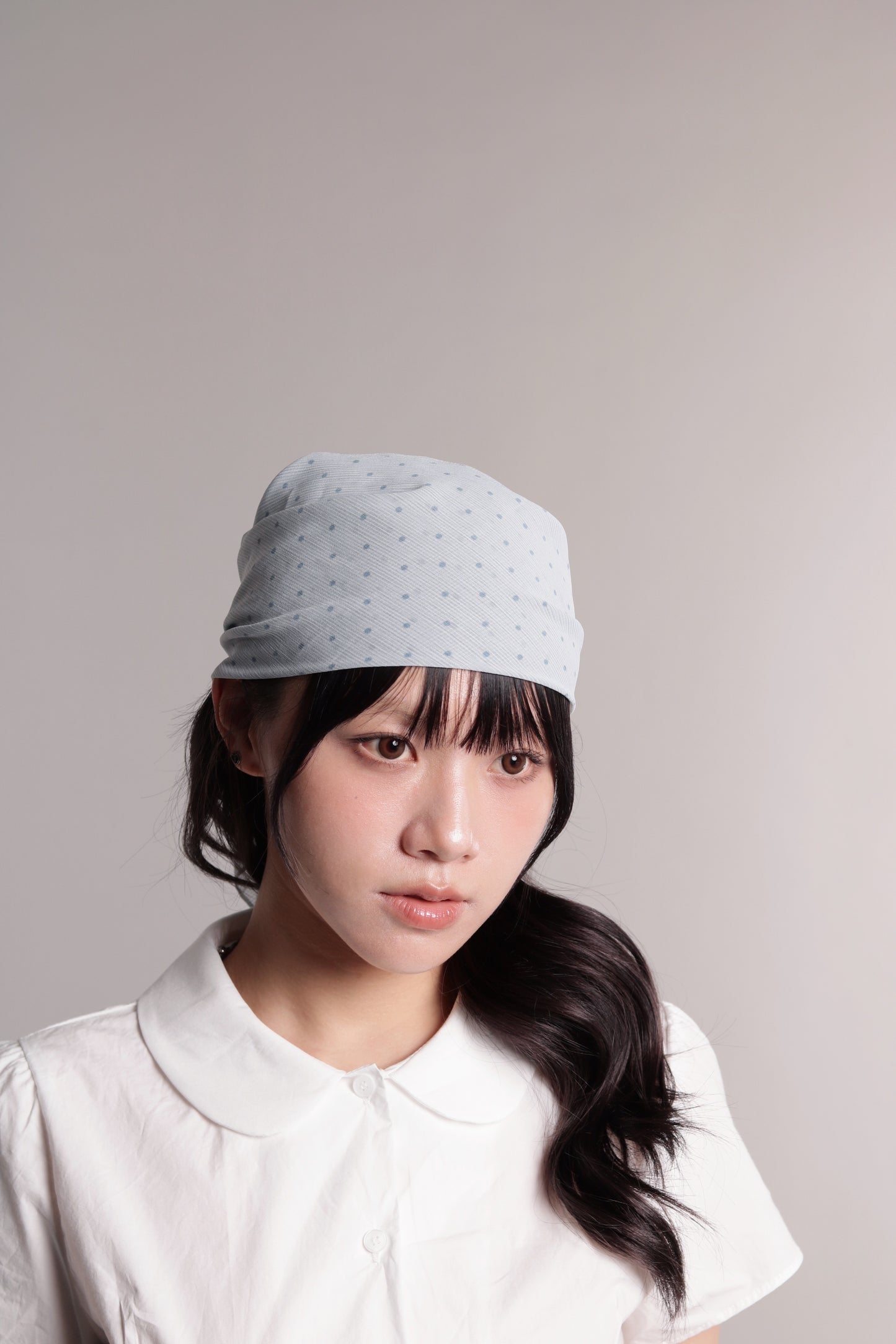Polka Dot Scarf (Sky)
