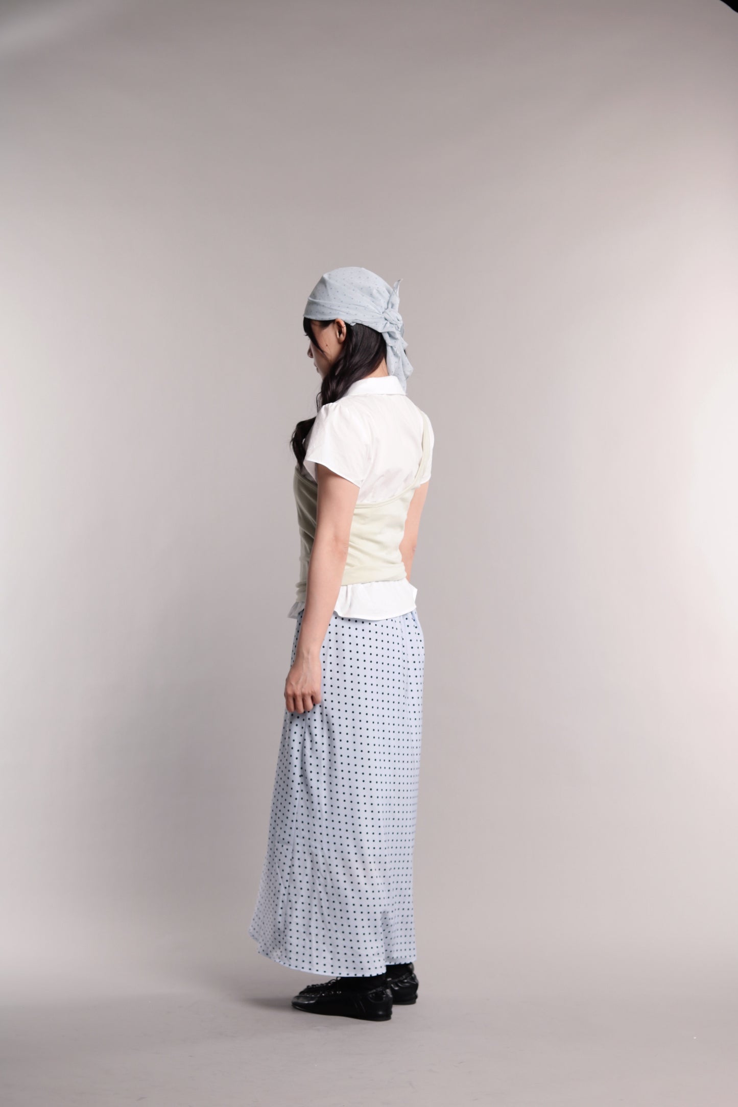 Polka Dot Scarf (Sky)