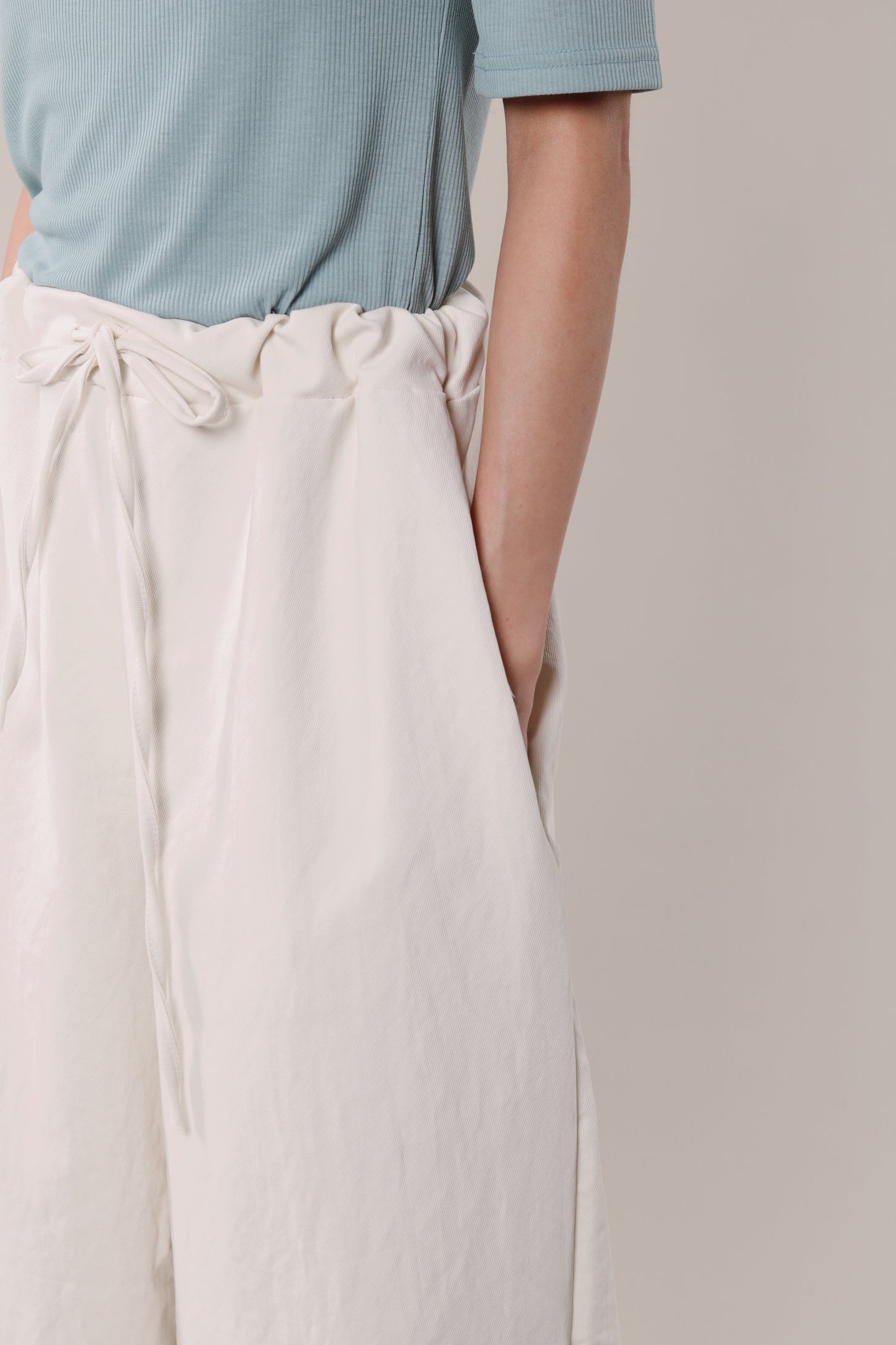 Double Ruffle Pants (Ivory)