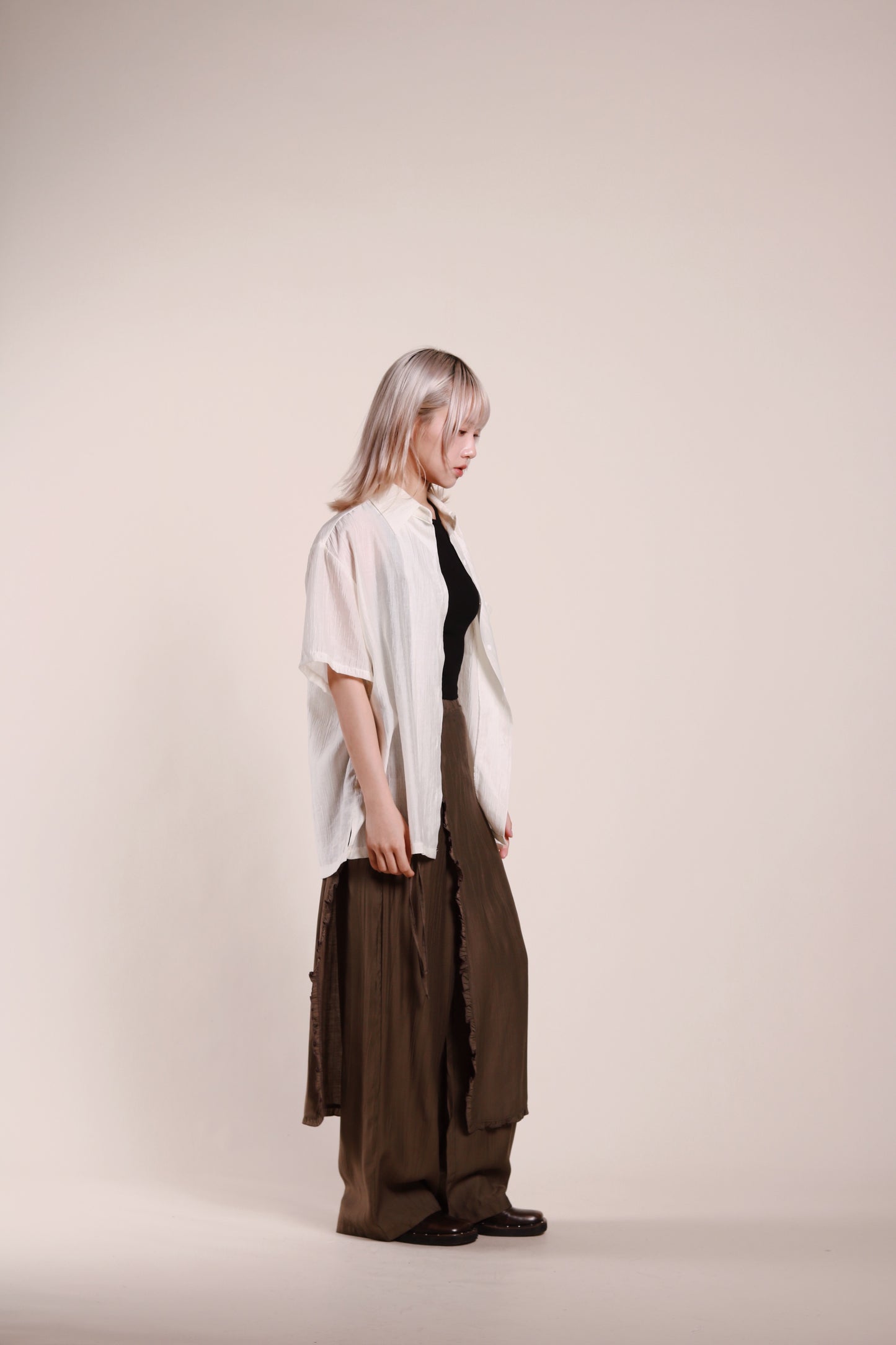 Wanda Layered Pants (Brown)