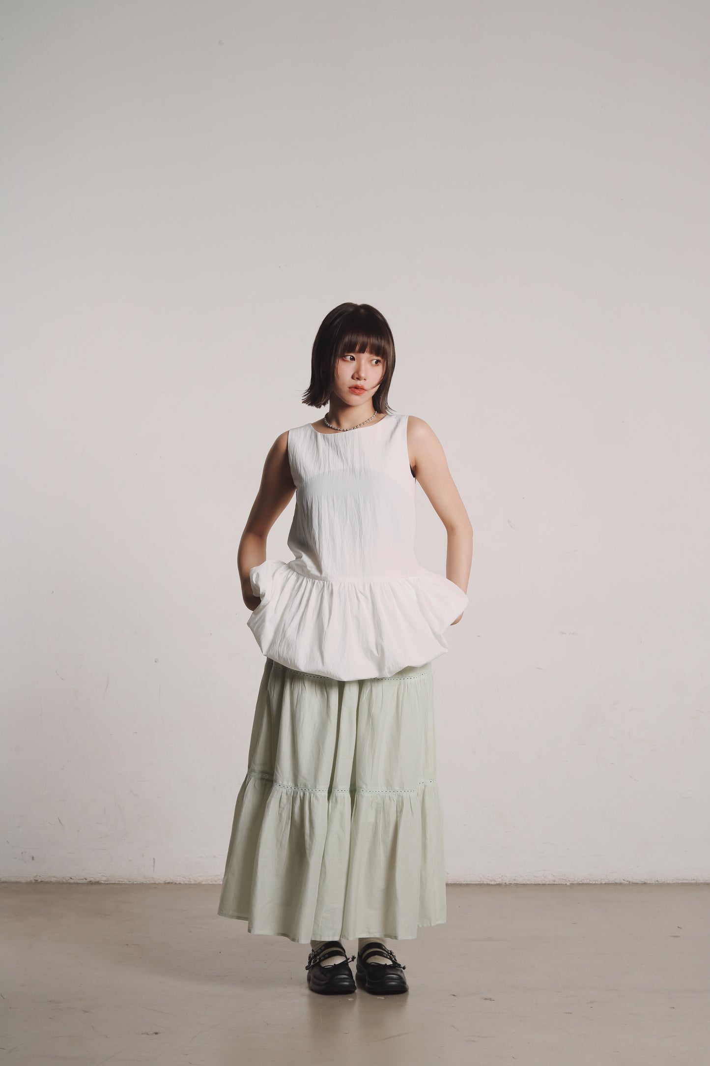 Doll Tiered Skirt (Mint)