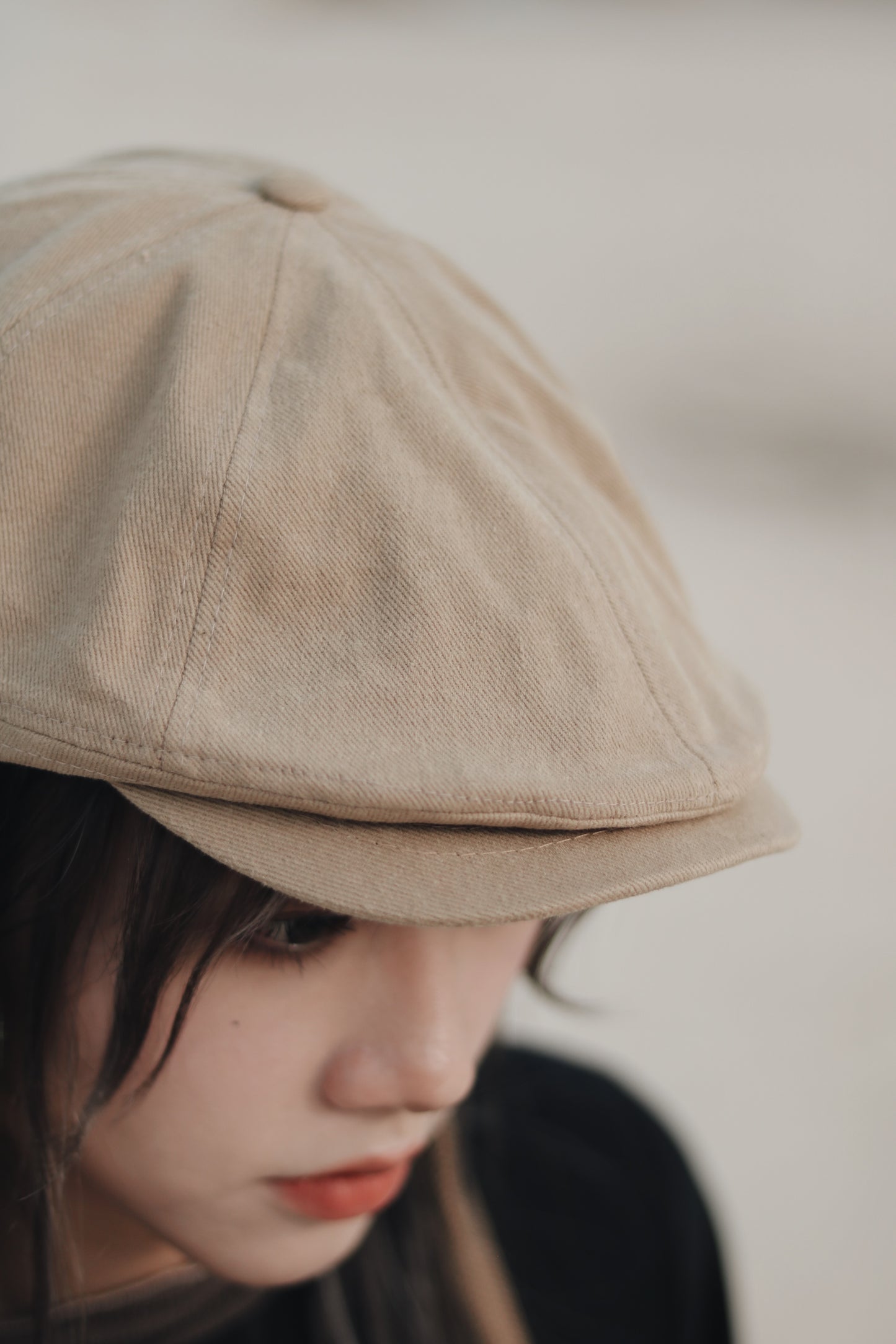 Snoopy Hat (Beige/Black/White)