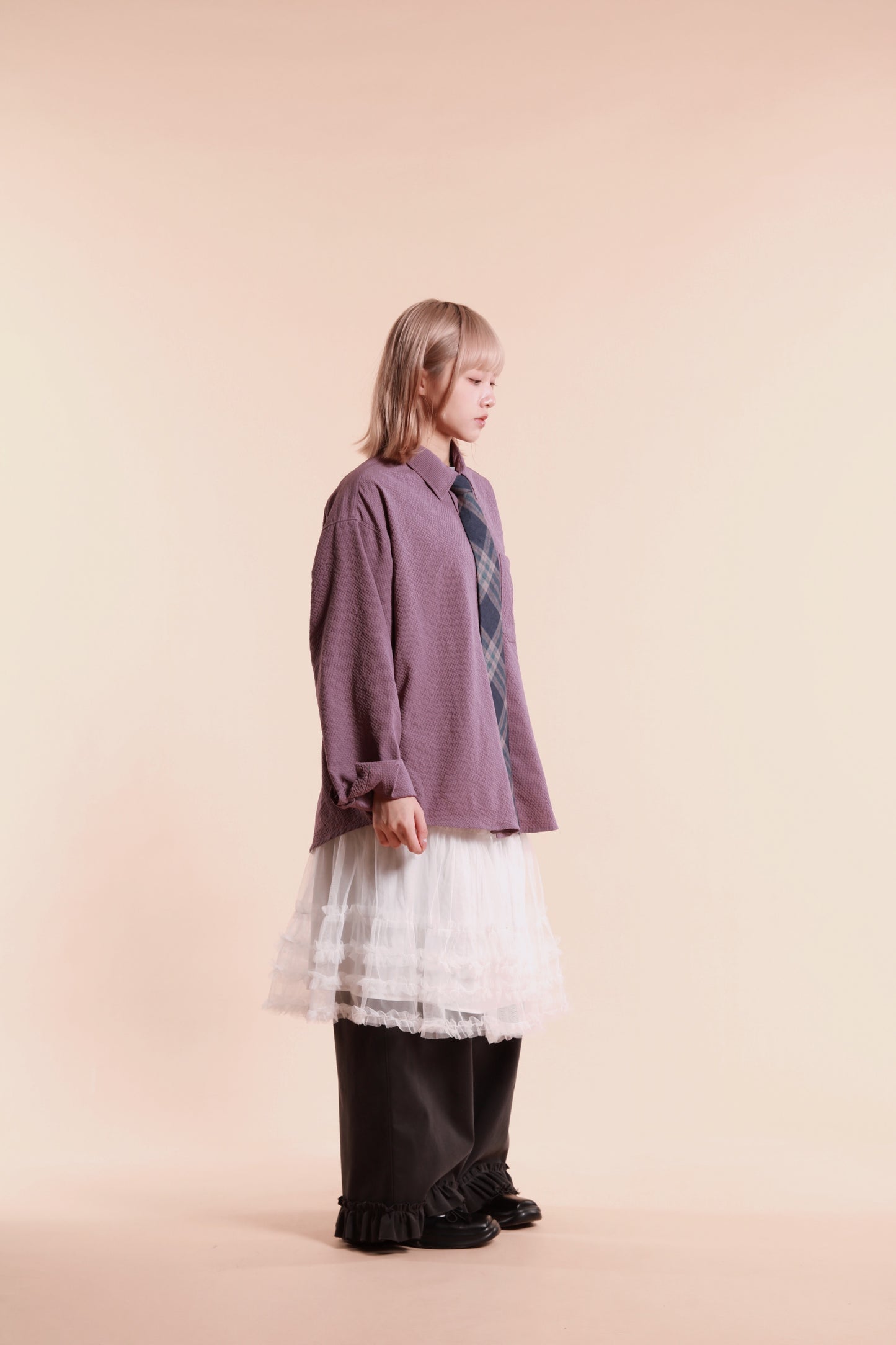 Doll Lace Ruffle Skirt (White)