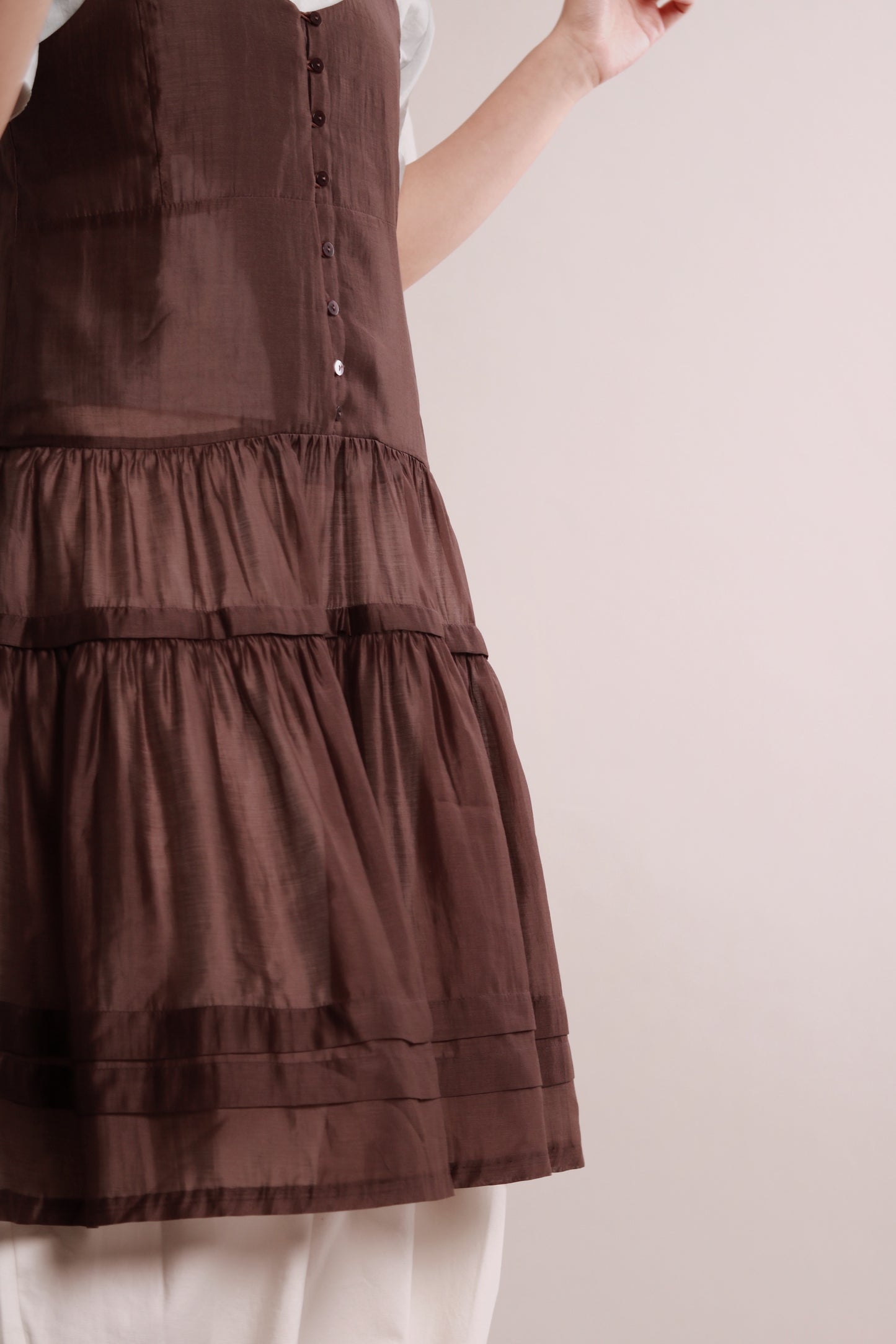 Doll See Through Dress (Brown)