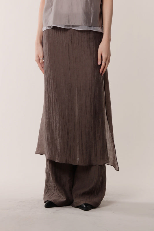 Layered Pants (Brown)